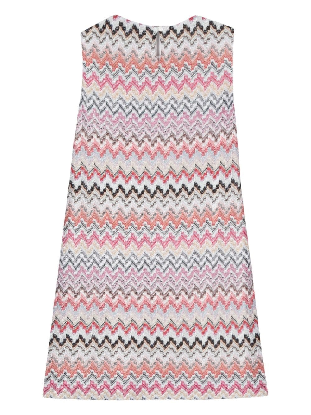 zigzag-pattern mini dress - 2