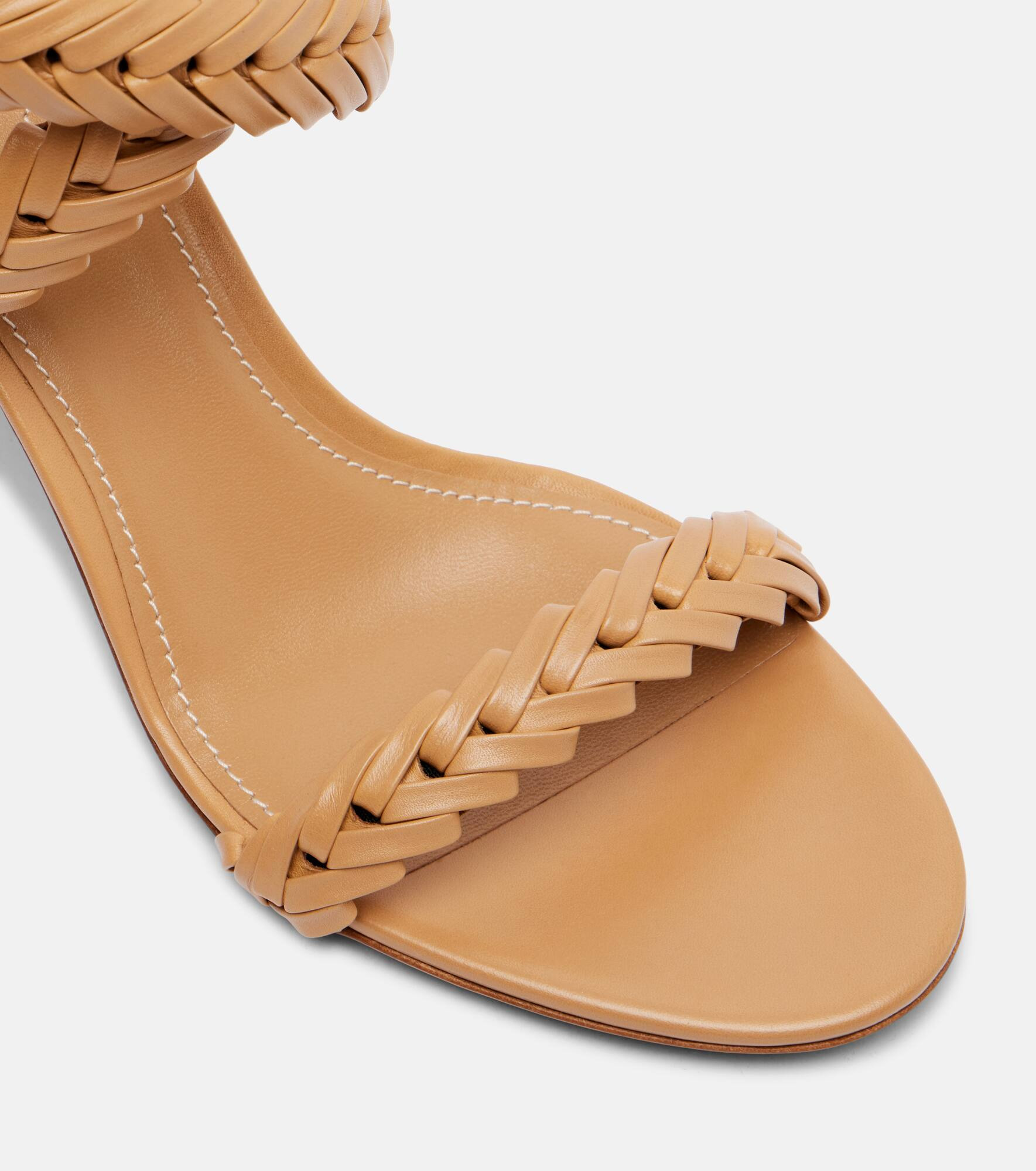 Helix 75 braided leather sandals - 5