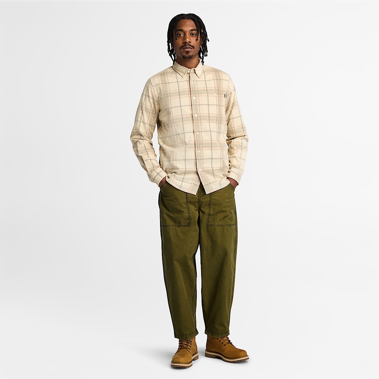 Men's Corduroy Check Shirt - 3