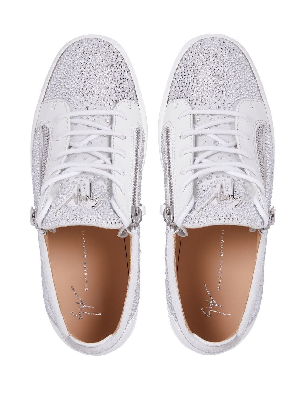 rhinestone low-top sneakers - 4