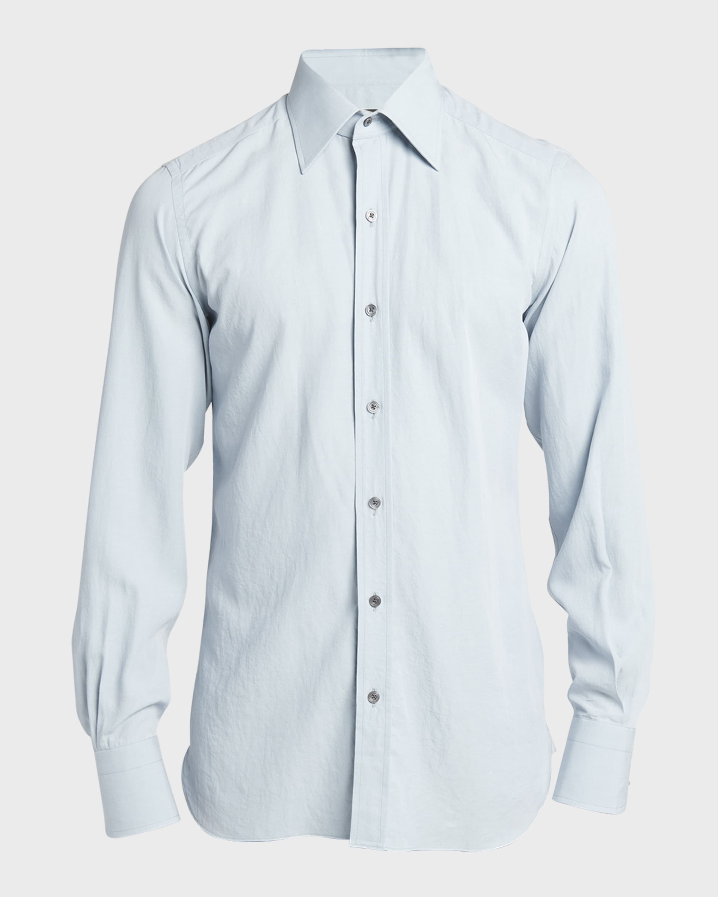 Men's Lyocell and Silk Slim-Fit Sport Shirt - 1