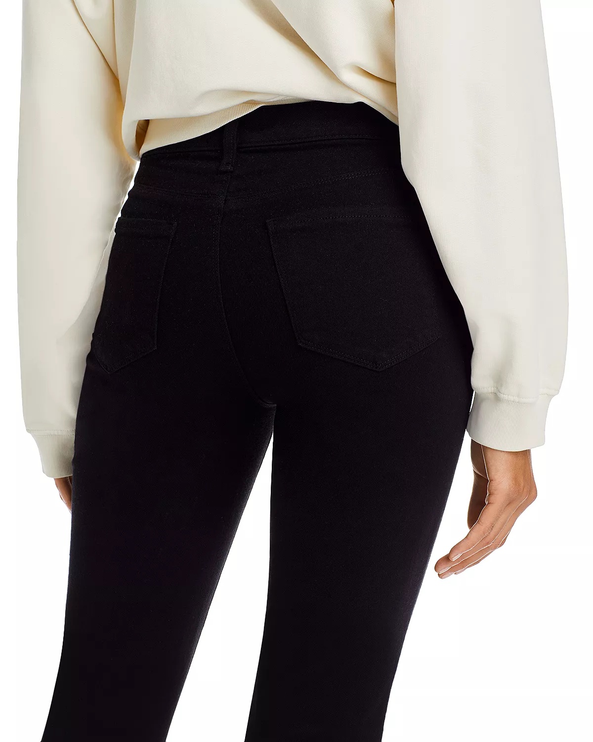 Kendra High Rise Crop Flare Jeans in Blanc - 5