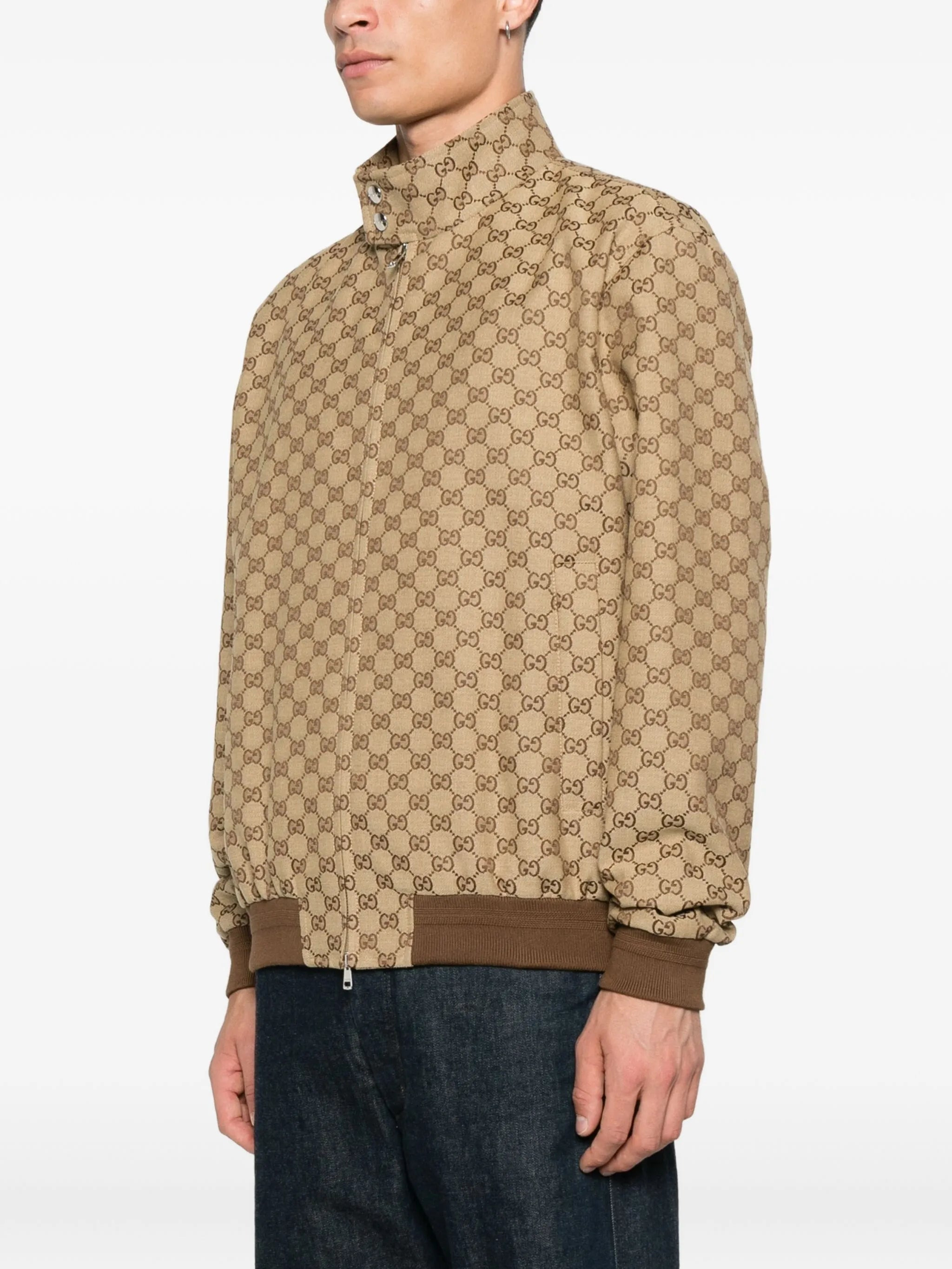 Gucci Monogram Zip-up Bomber Jacket - 4