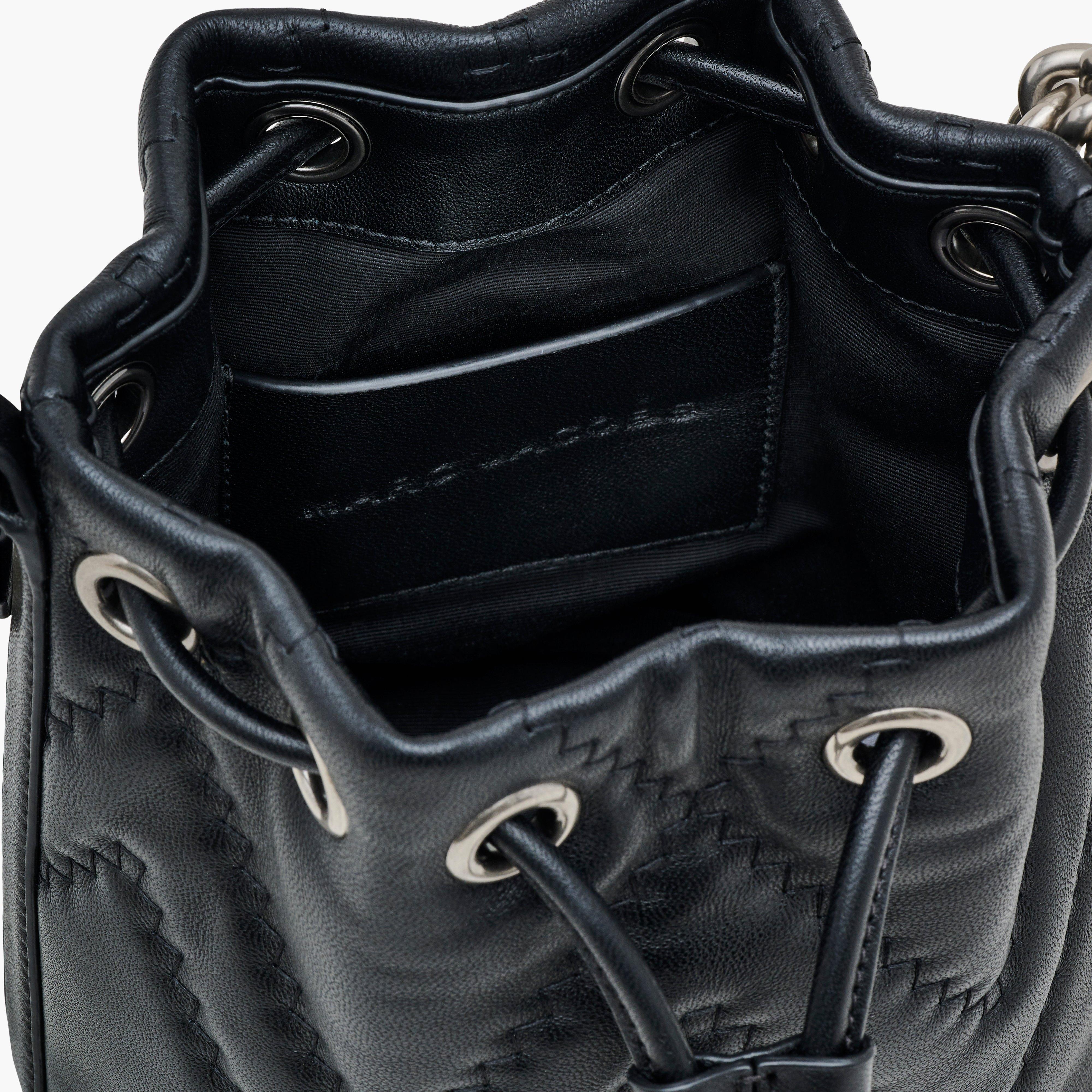 THE QUILTED LEATHER J MARC BUCKET BAG - 7