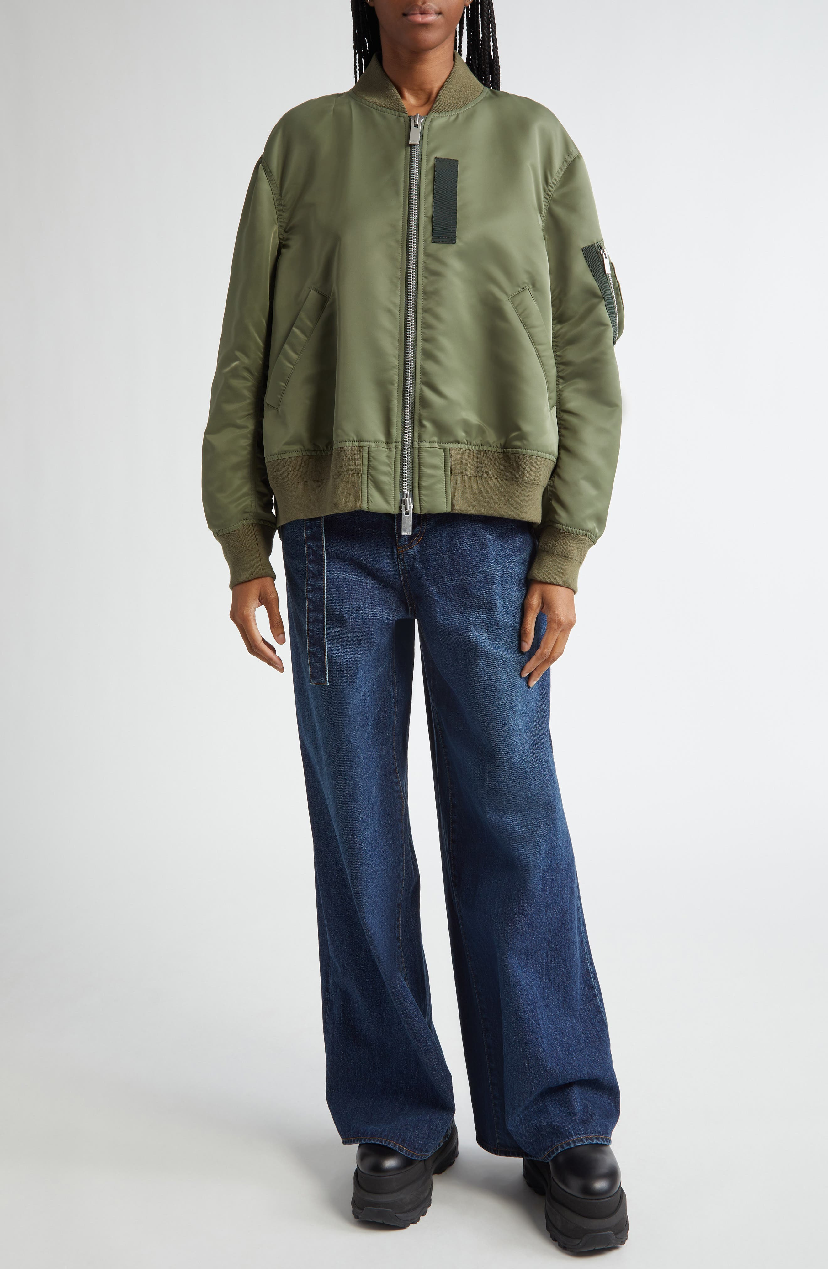 Nylon Twill Bomber Jacket - 2