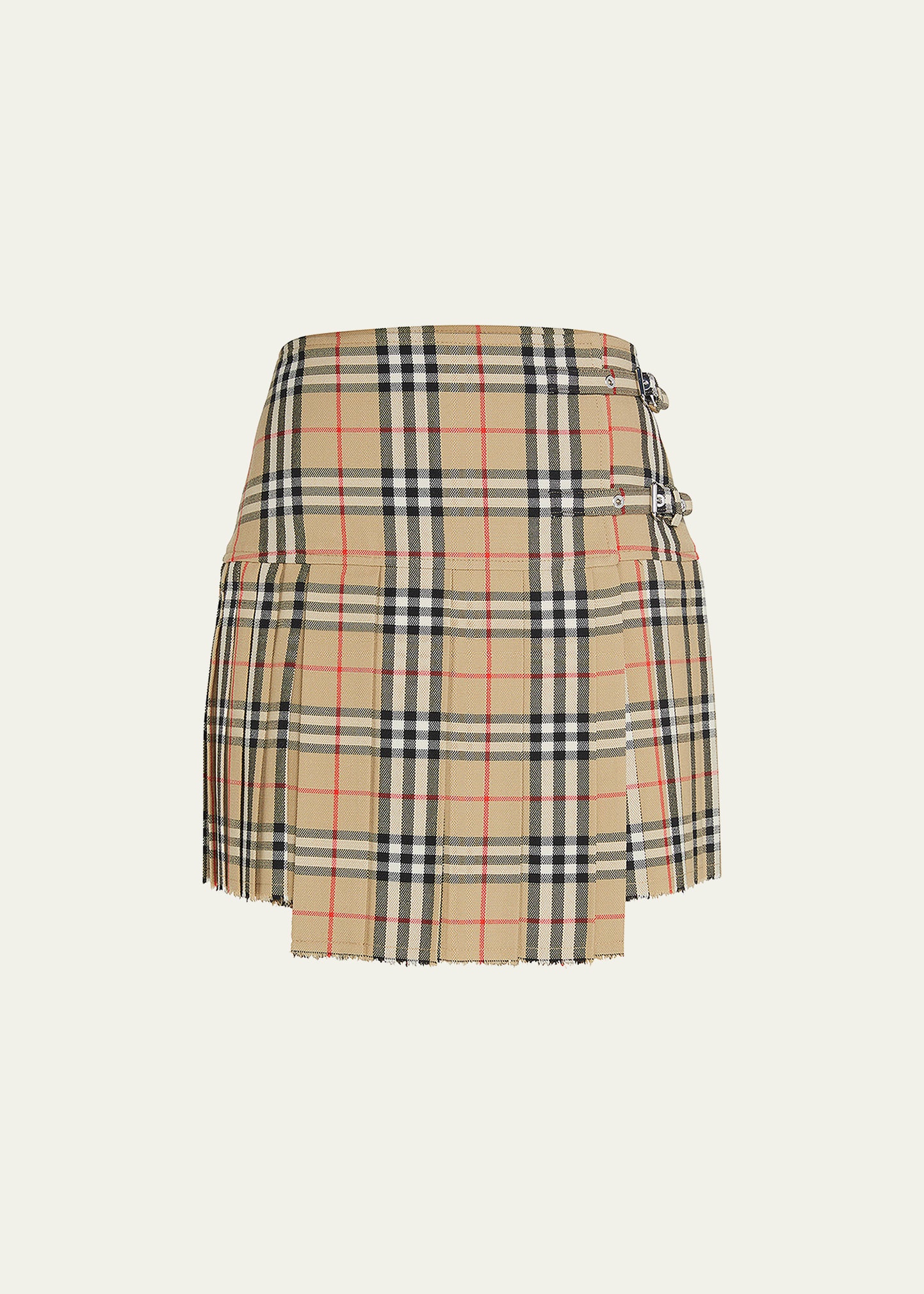 Zoe Vintage Check Wool Kilt - 1