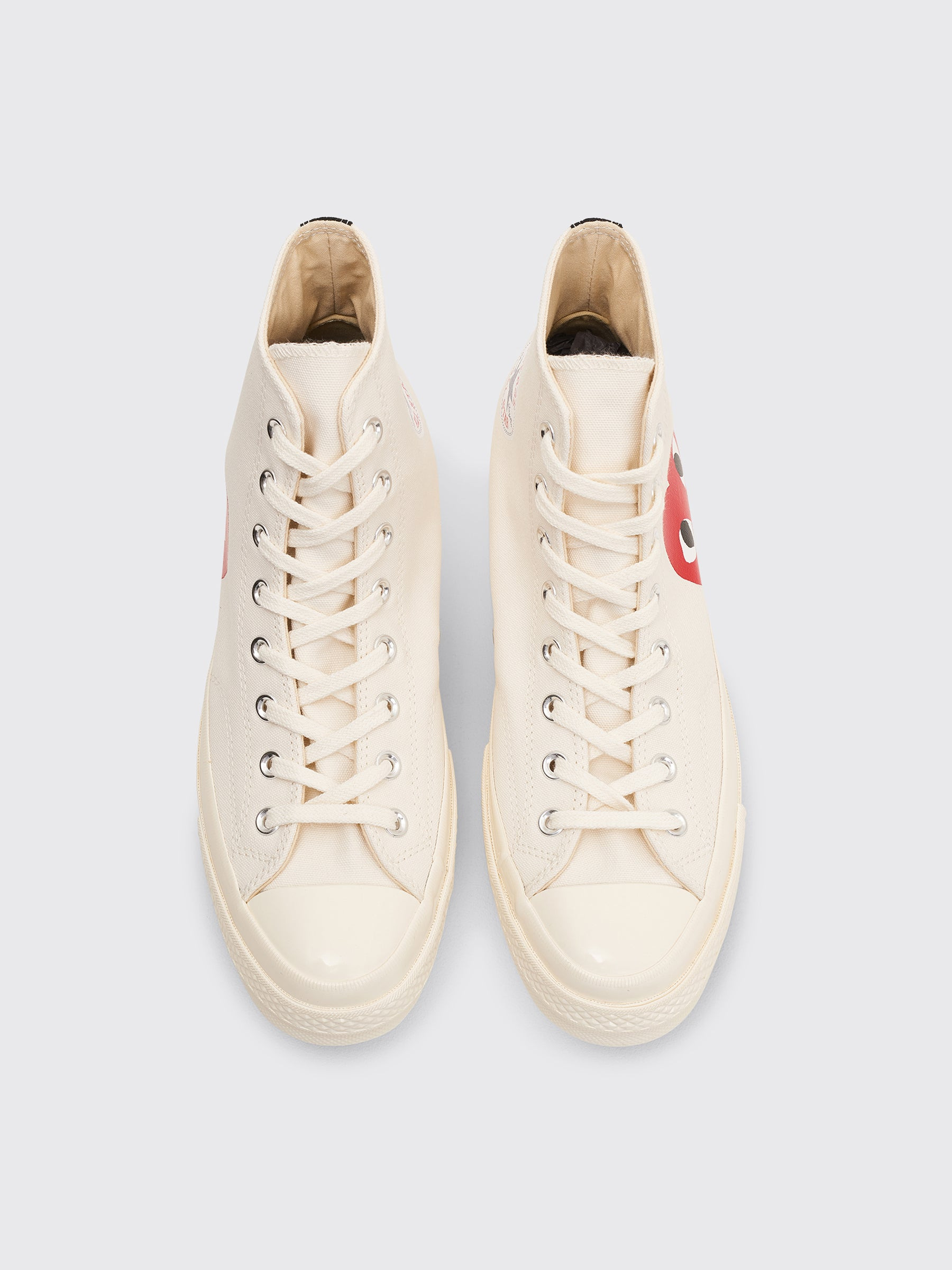 COMME DES GARÇONS PLAY X CONVERSE CHUCK 70 HI WHITE - 5