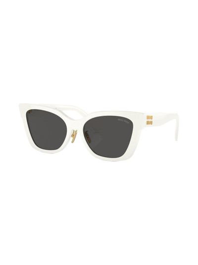 Miu Miu logo-lettering butterfly sunglasses outlook