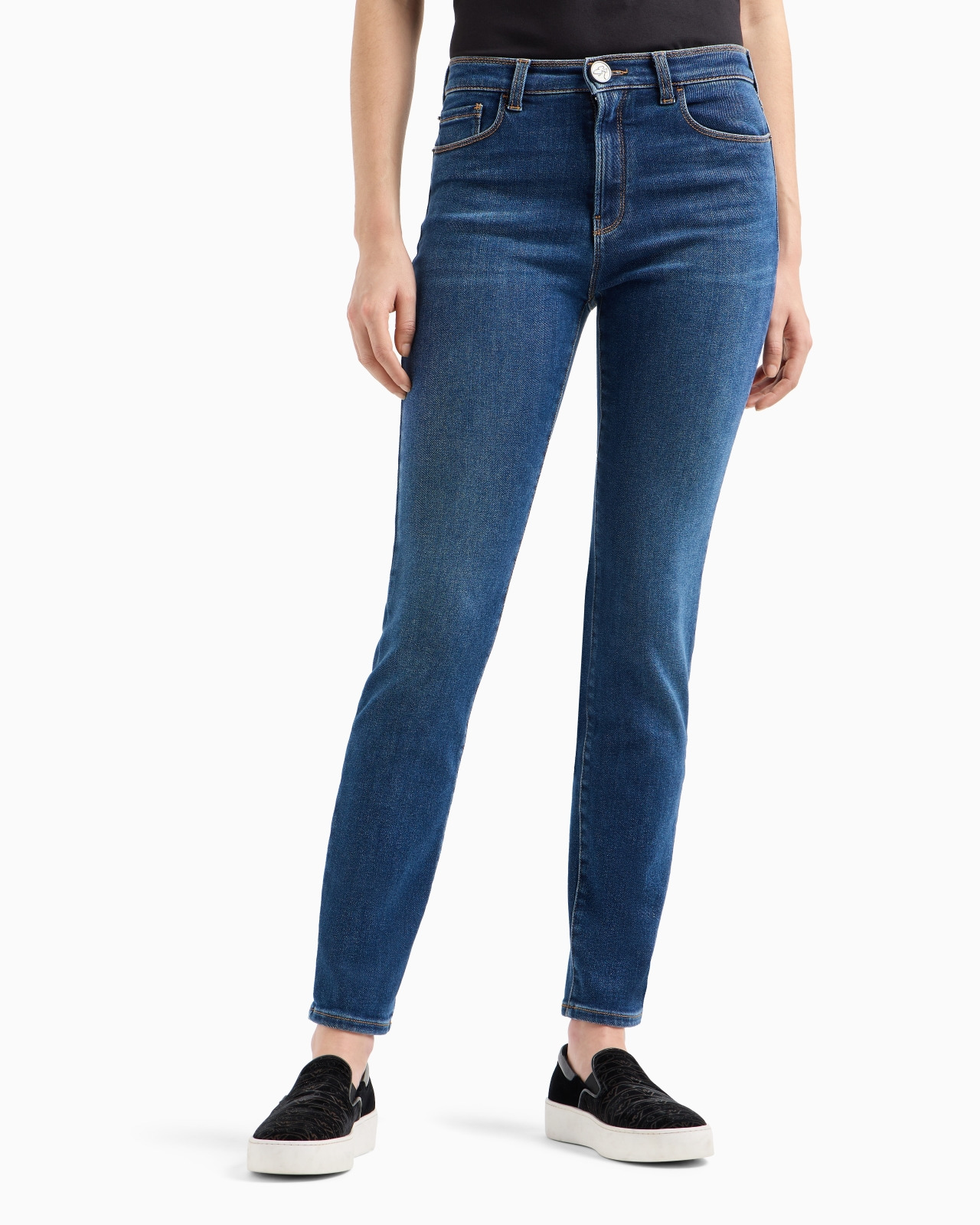 ASV J20 high-waisted super-skinny leg jeans in a worn-look organic stretch denim - 2