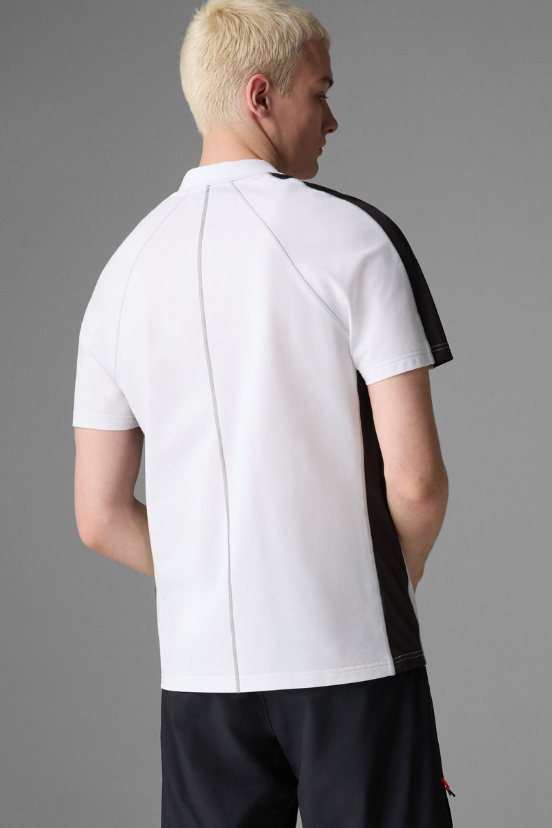 Molar Functional polo shirt in White/Black 3