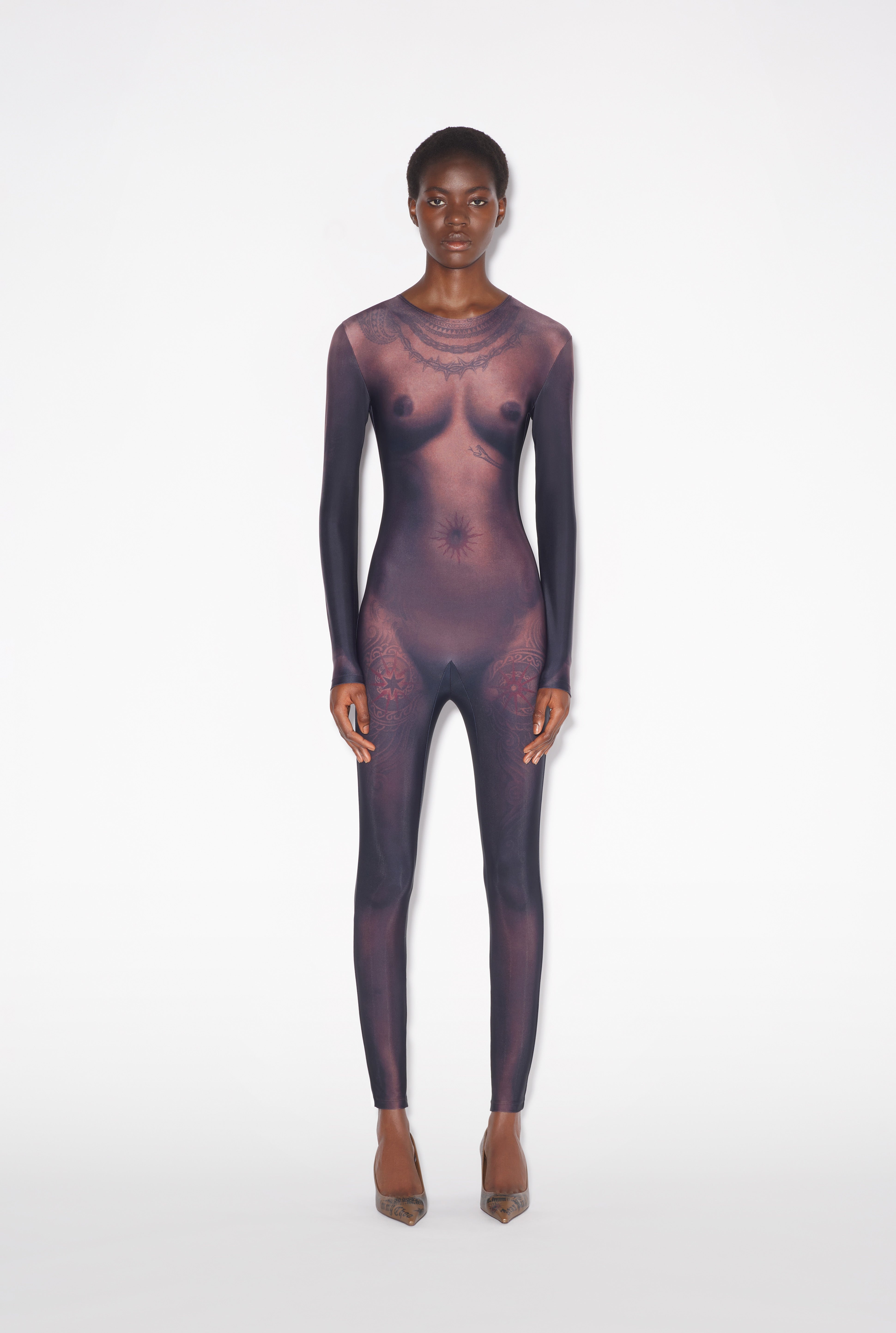 THE EBONY BODY TATTOO JUMPSUIT - 2