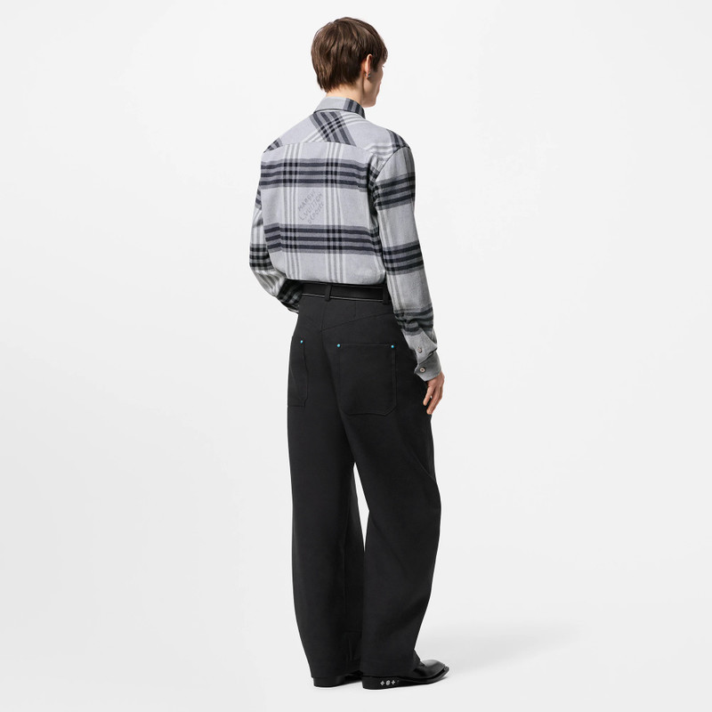 Long-Sleeved Cotton Flannel Shirt 3