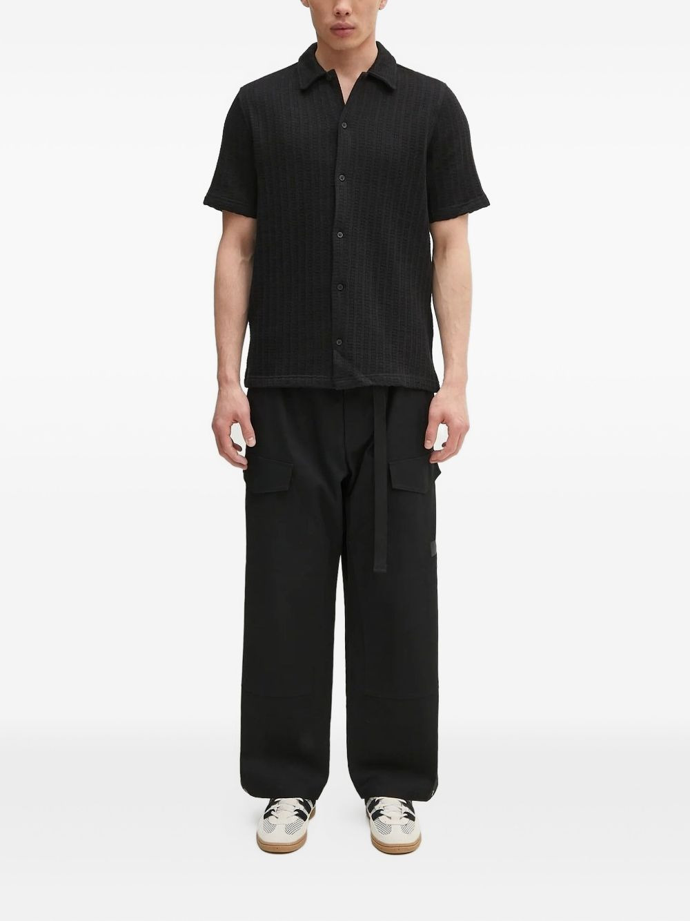 ribbed short-sleeve shirt - 2