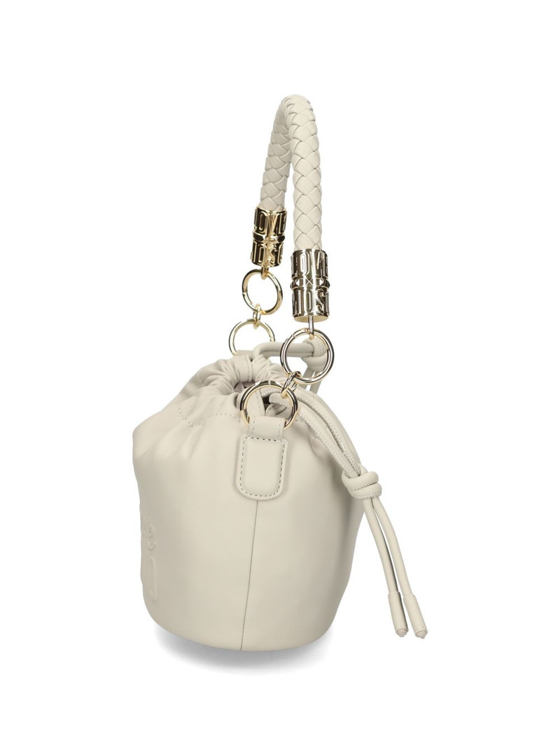 braided-handle embossed-logo shoulder bag 4