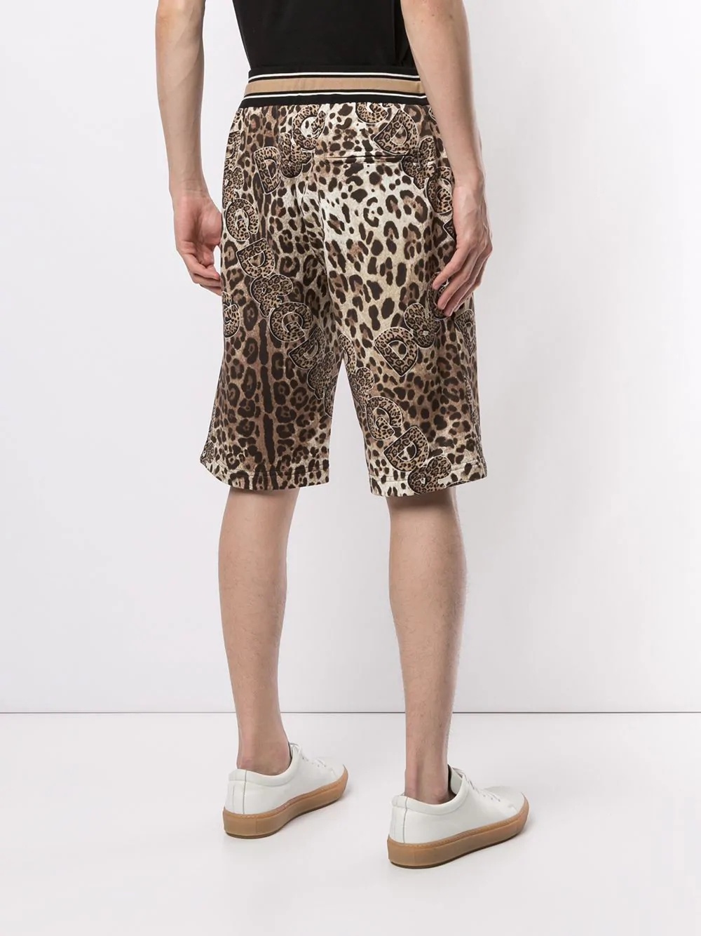 leopard-print shorts - 4