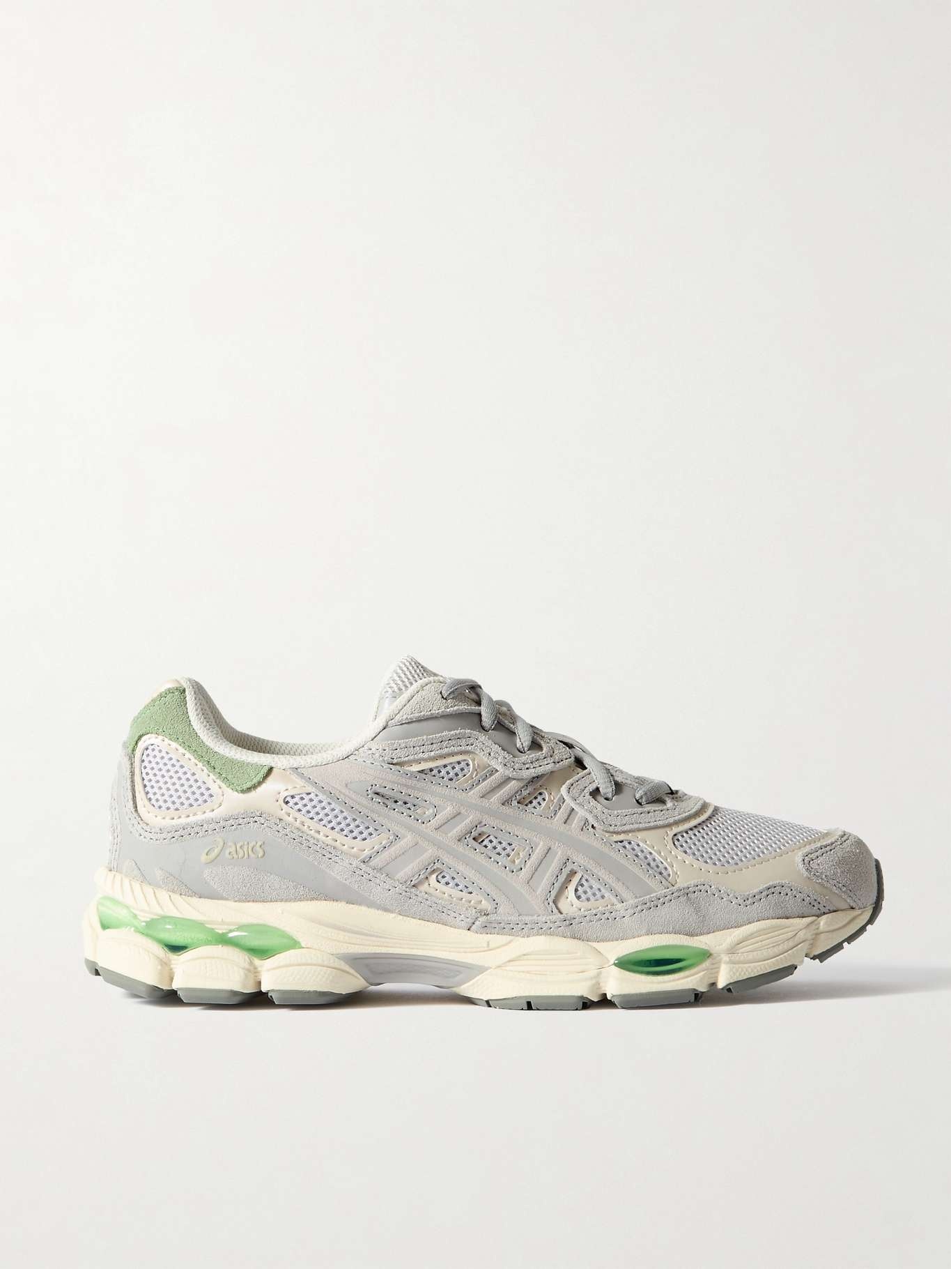 GEL-NYC leather and suede-trimmed mesh sneakers - 1