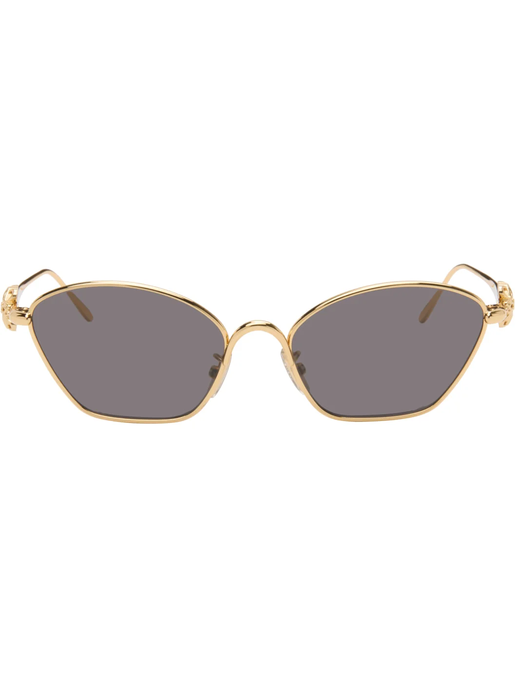 Gold Anagram Cat-Eye Sunglasses - 1