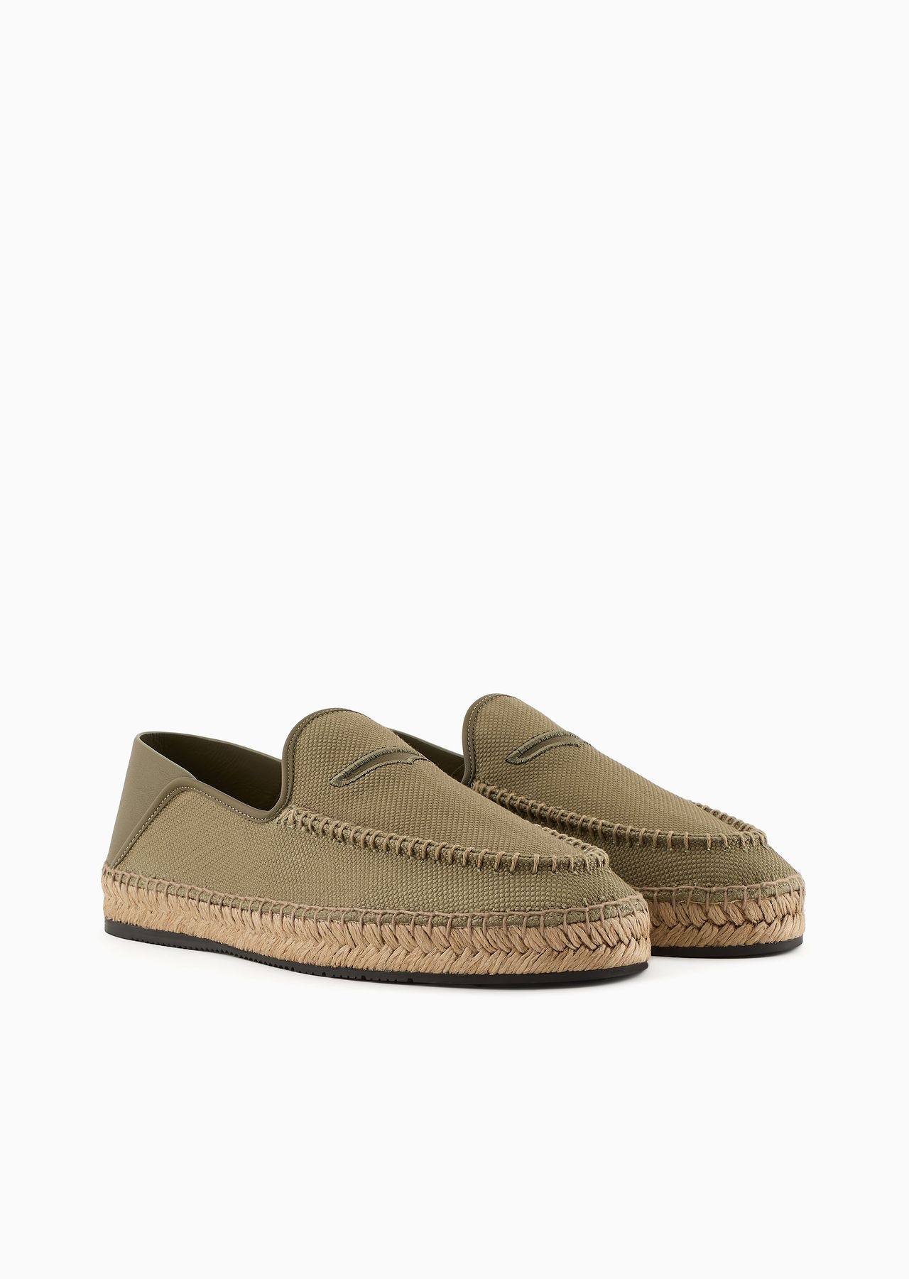 Canvas and leather espadrilles - 2