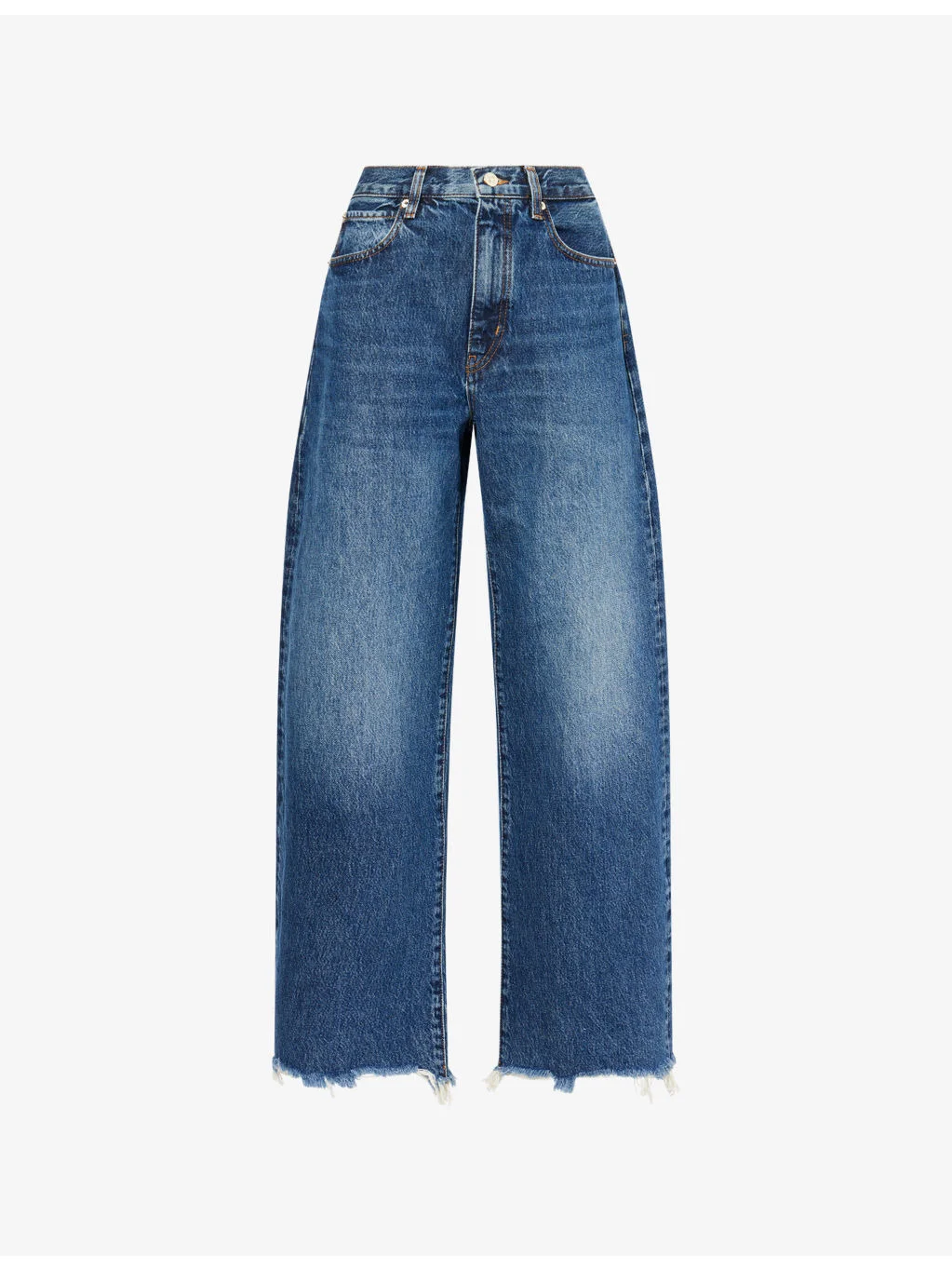 The Bow Curved-Leg Denim Jeans - 1