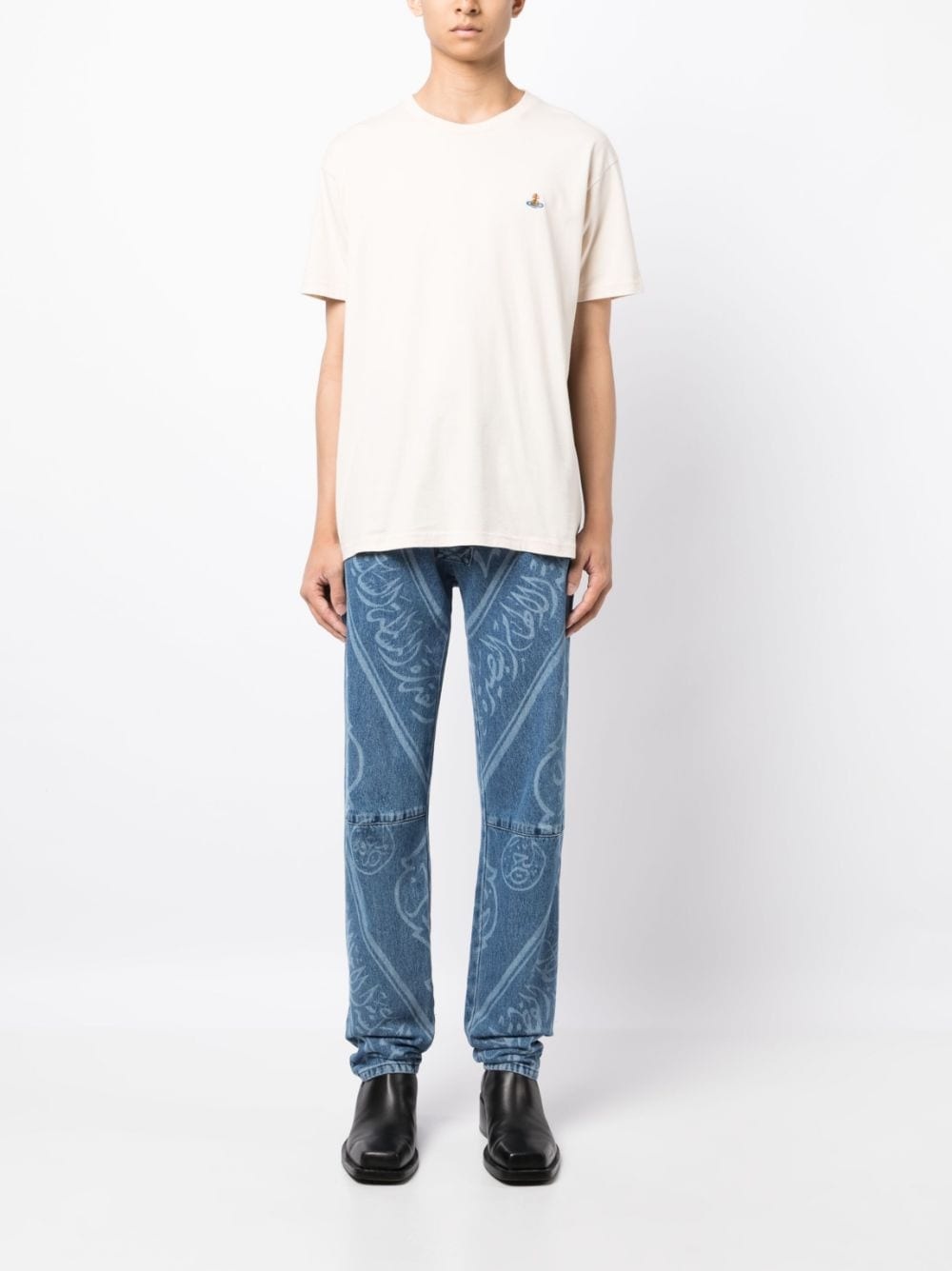 Orb logo-embroidered T-shirt - 2