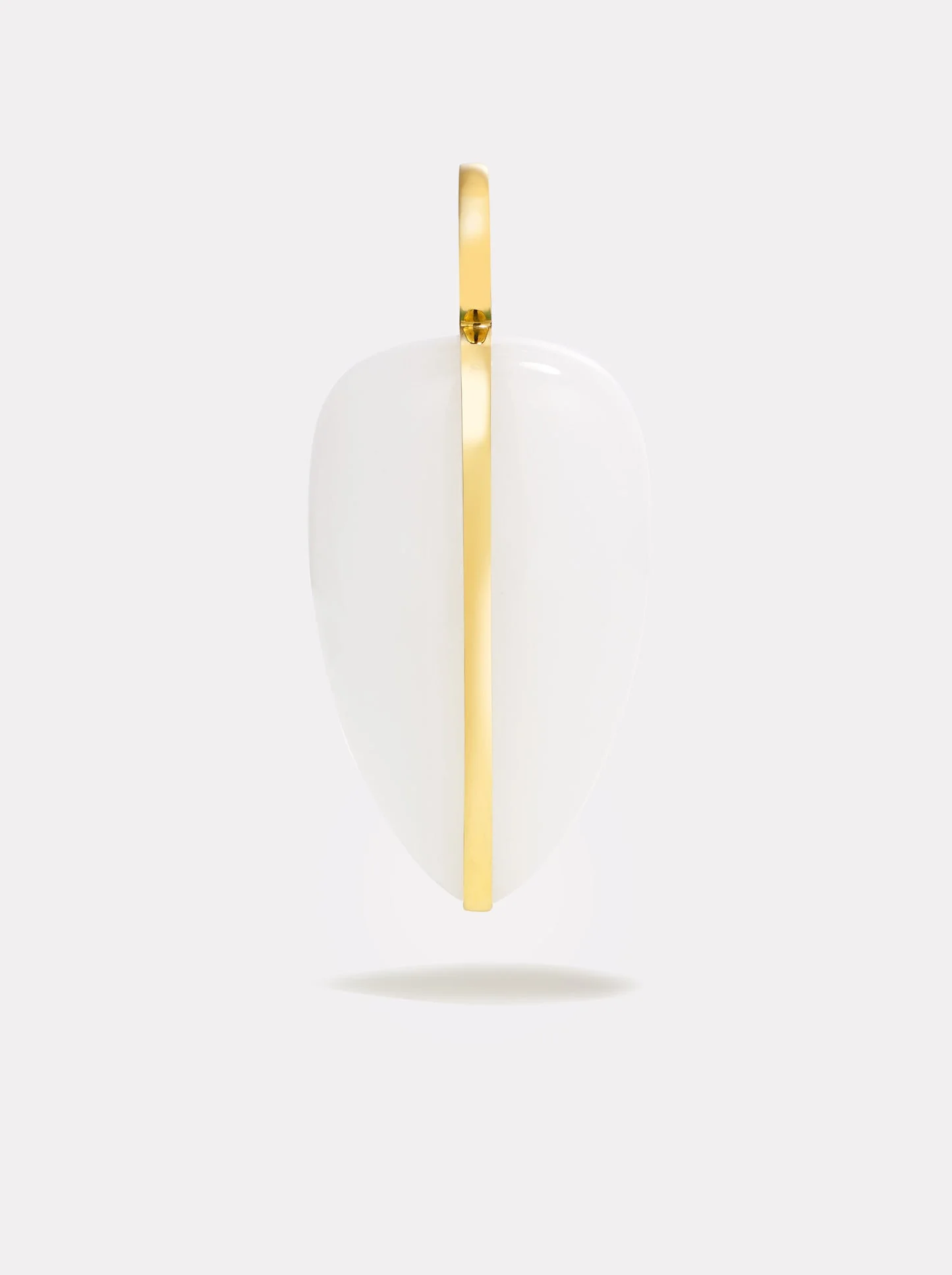 Large Pebble Pendant | White Jasper - 1