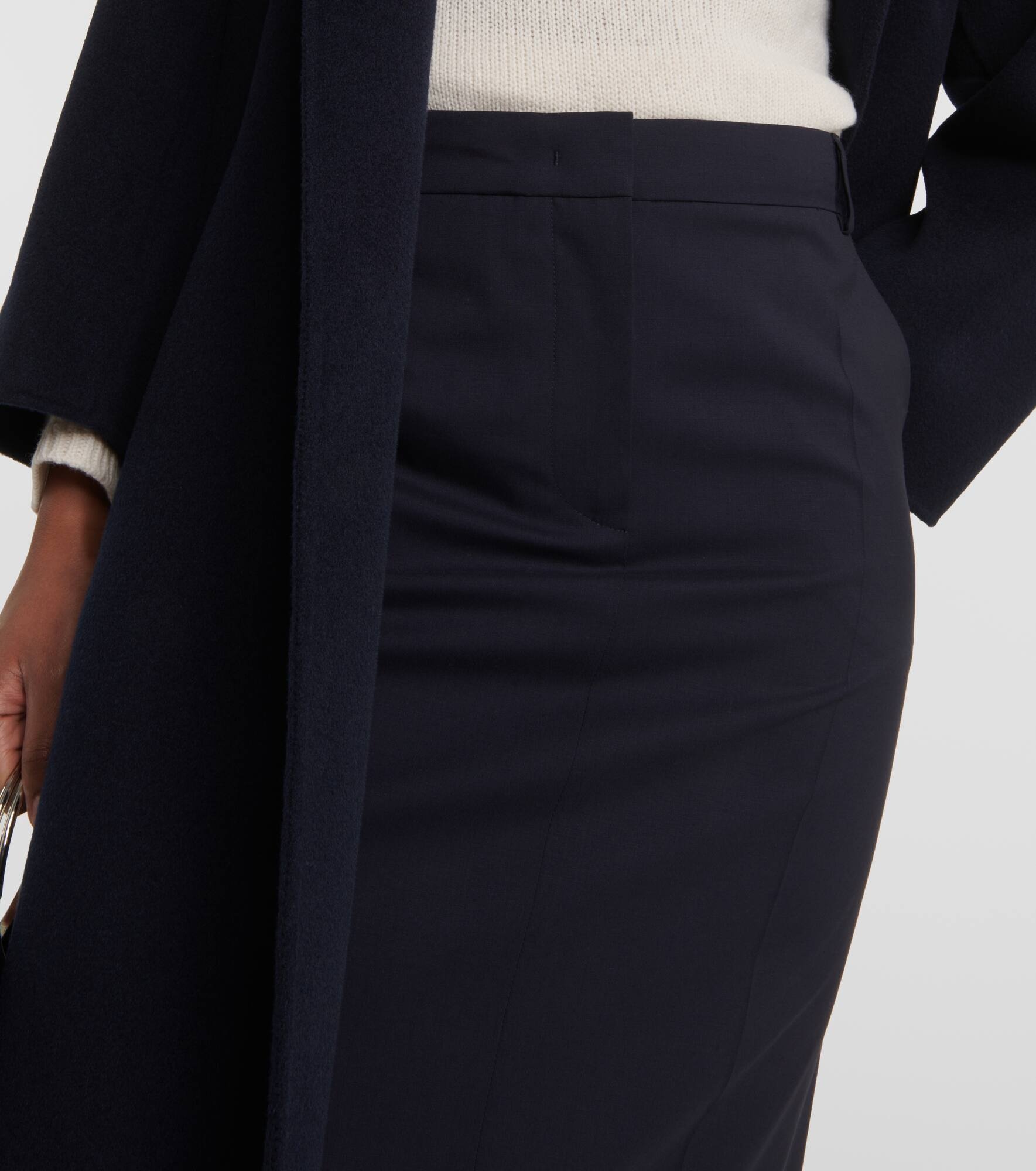 Circeo wool maxi skirt - 4