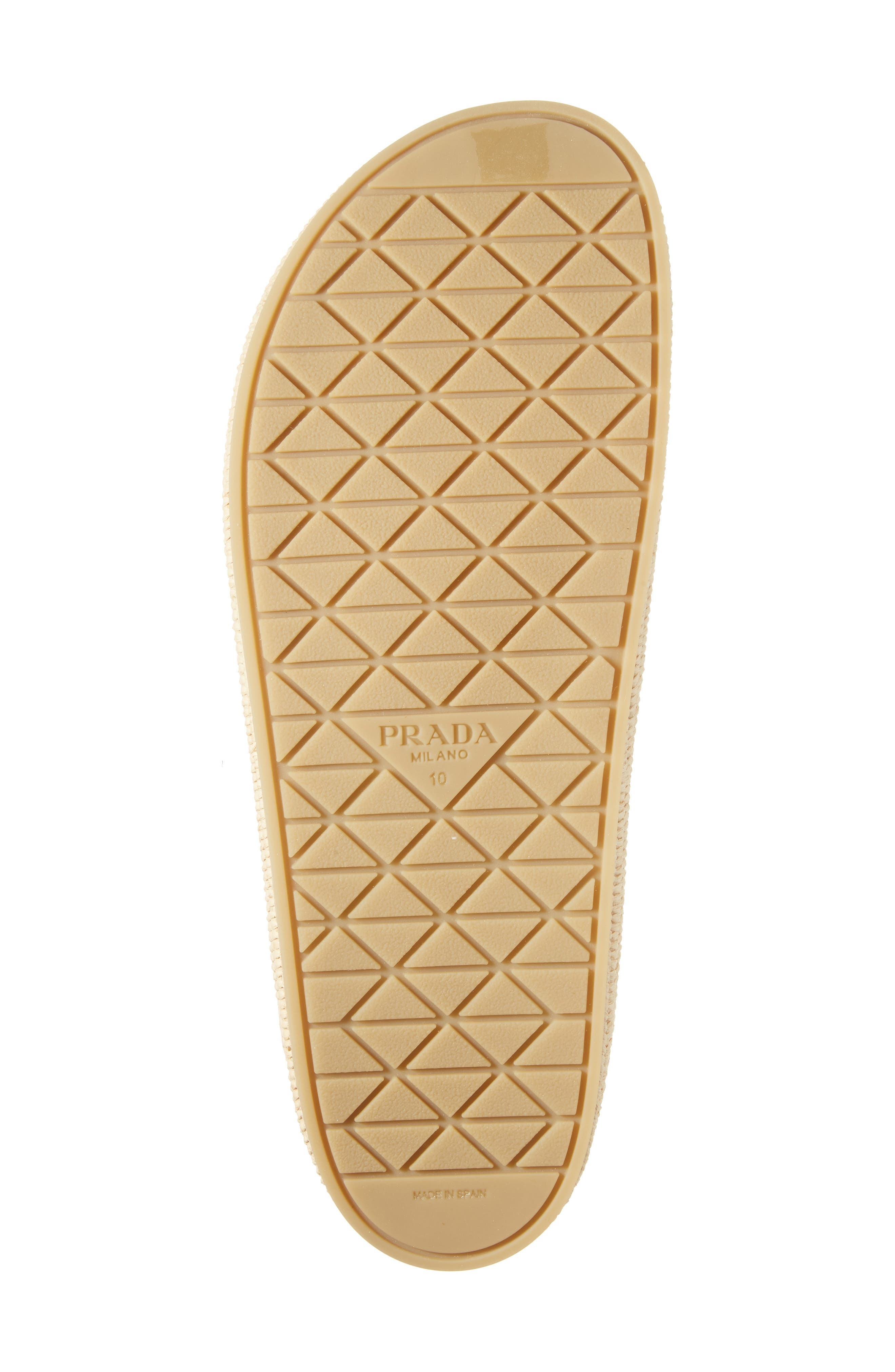Prada Crocheted Raffia Mule in Naturale at Nordstrom - 6
