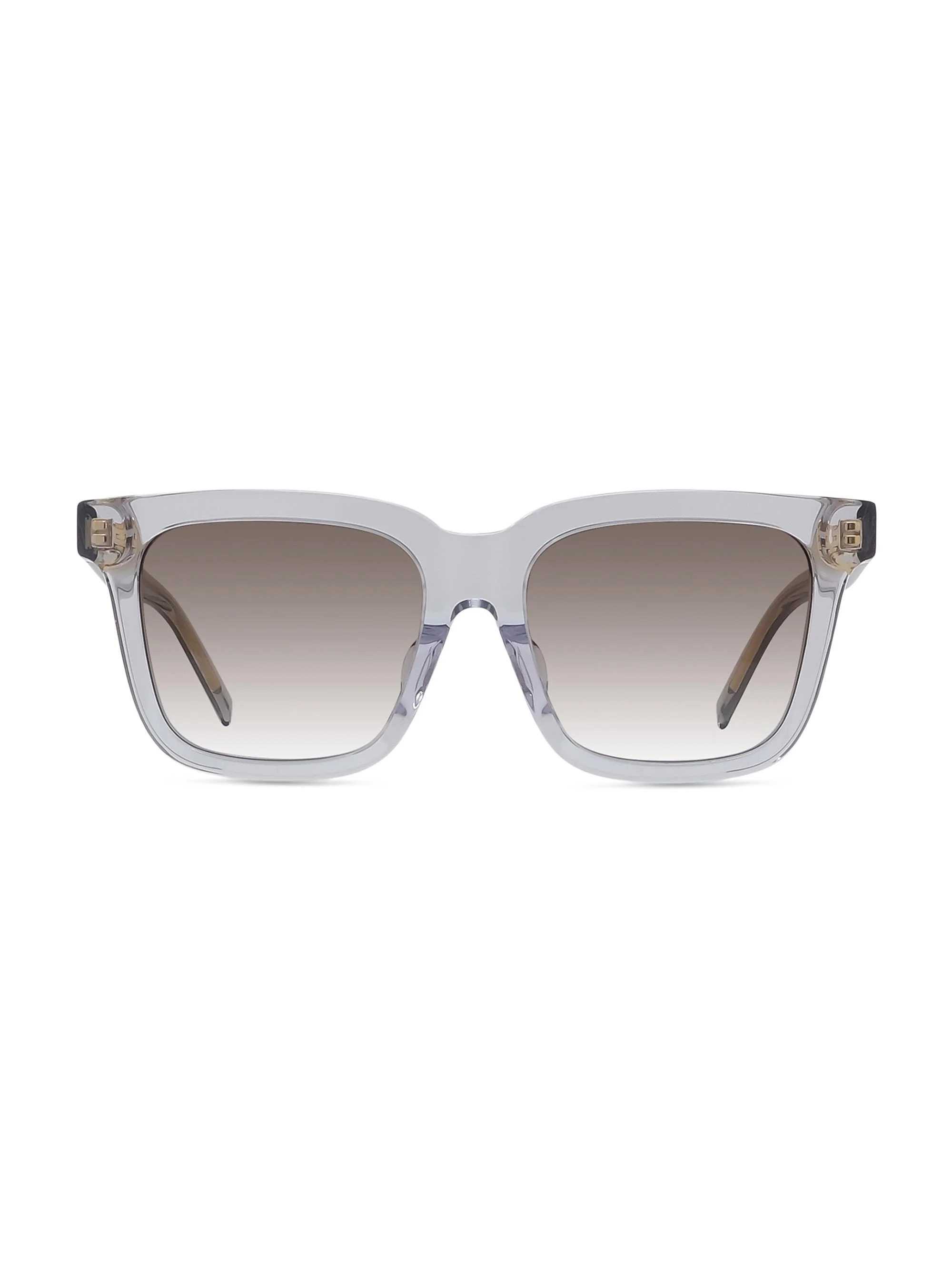 Men's GV Day Rose Rectangular Sunglasses - Translucent Grey Gradient - 1
