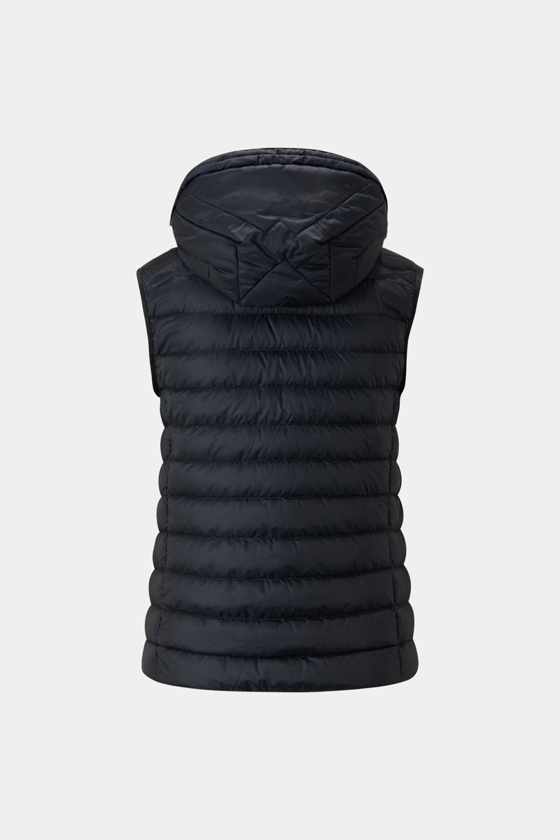 Florisa lightweight down vest in Black 9