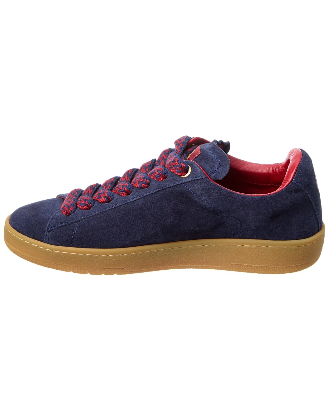 LANVIN Basses Curb Lite Suede Sneaker - 2