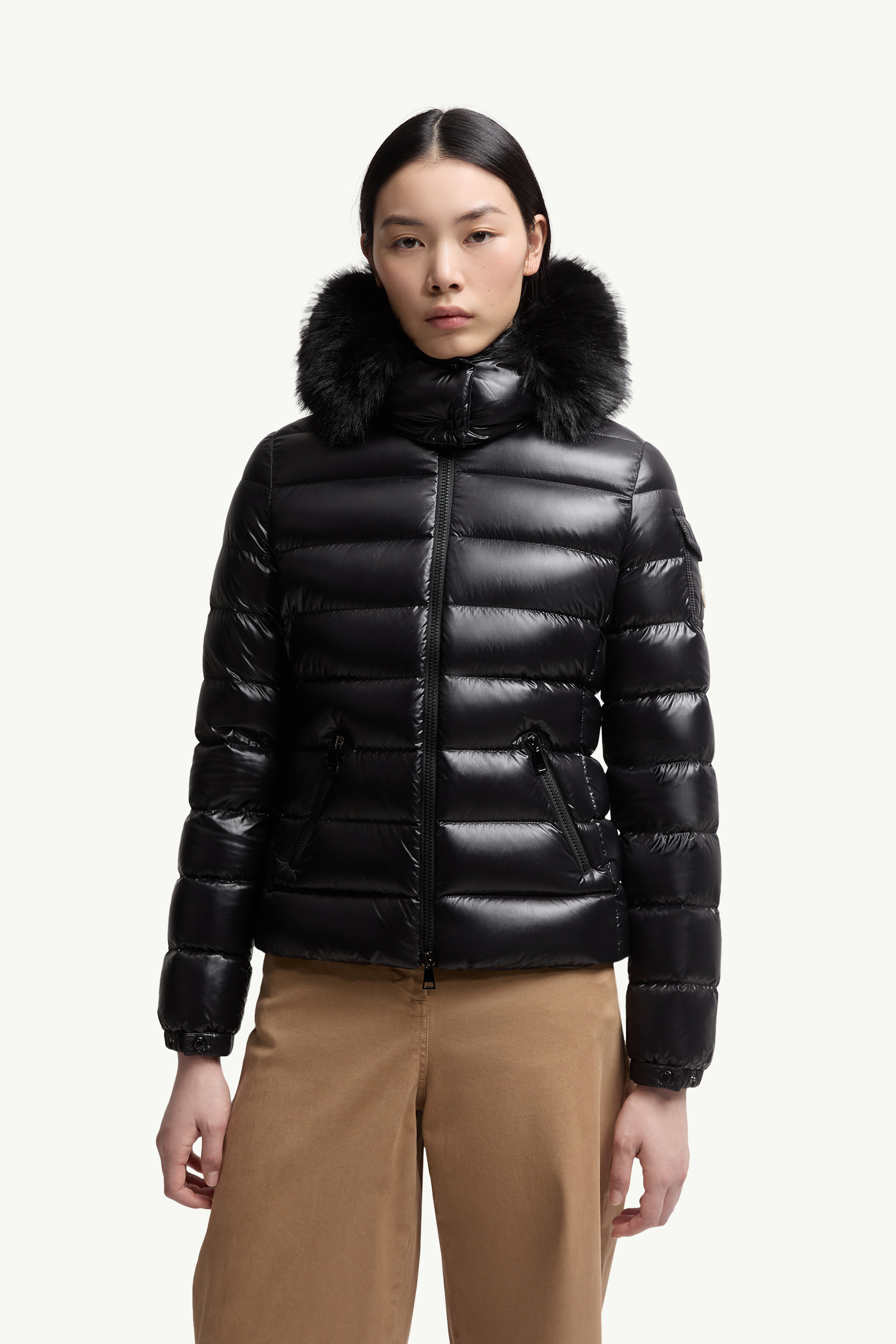 Badyf Faux Fur-Trimmed Hooded Short Down Jacket - 3