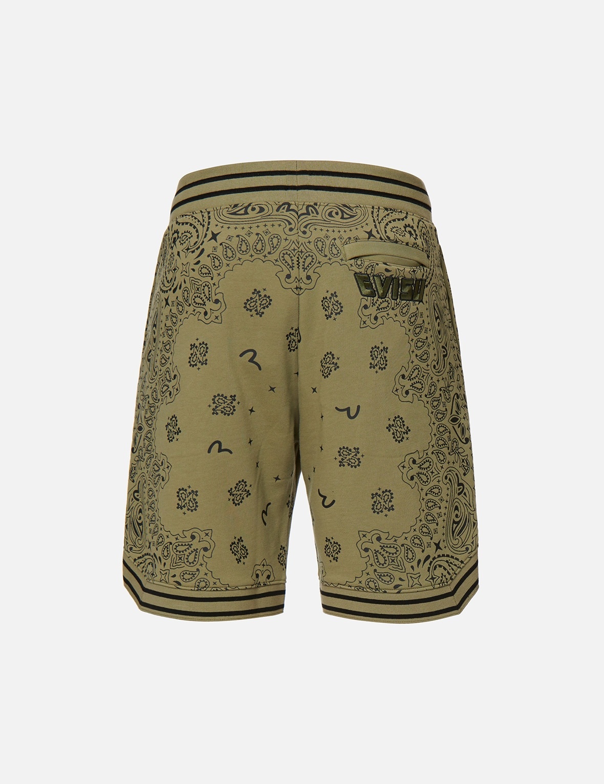 ALLOVER PAISLEY PRINT SWEAT SHORTS - 2