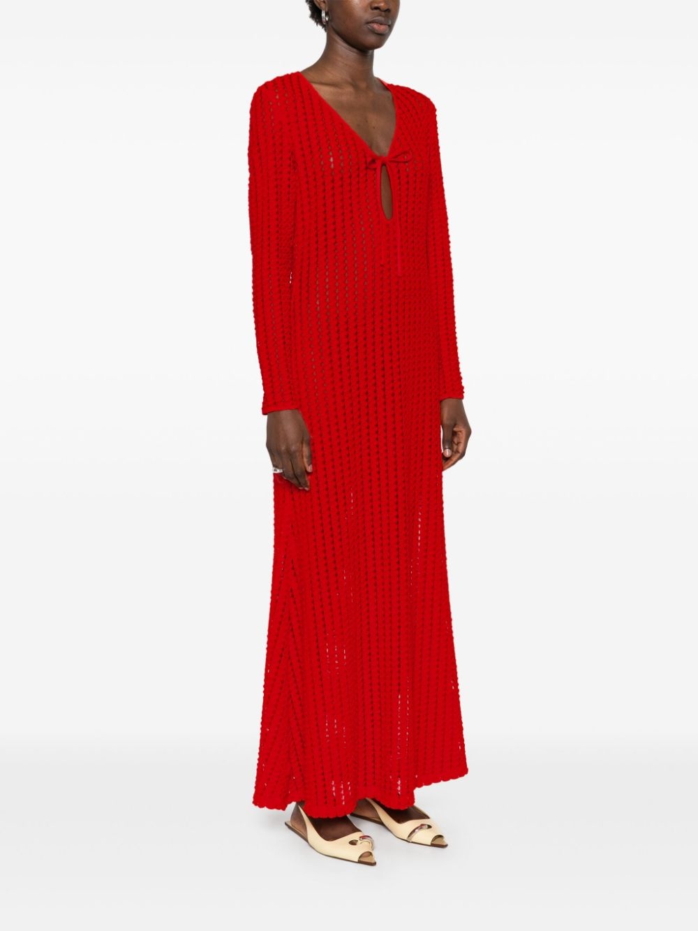 crochet maxi dress - 3