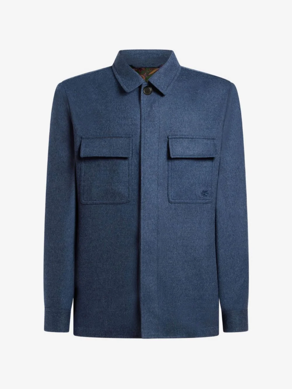 cashmere and wool cloth overshirt - 1
