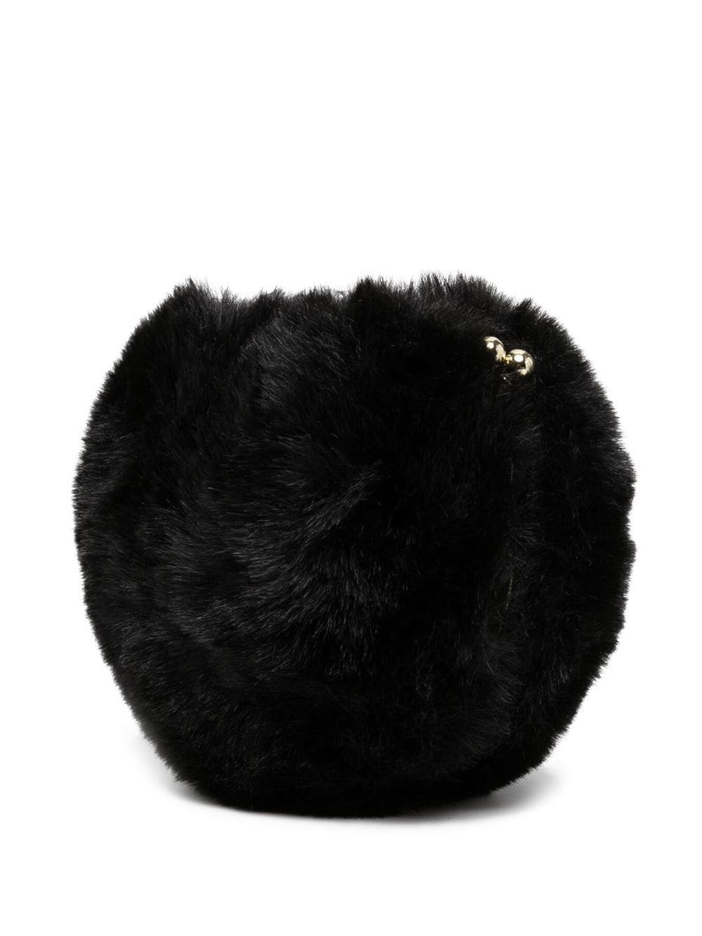 fluffy-textured clutch bag - 2