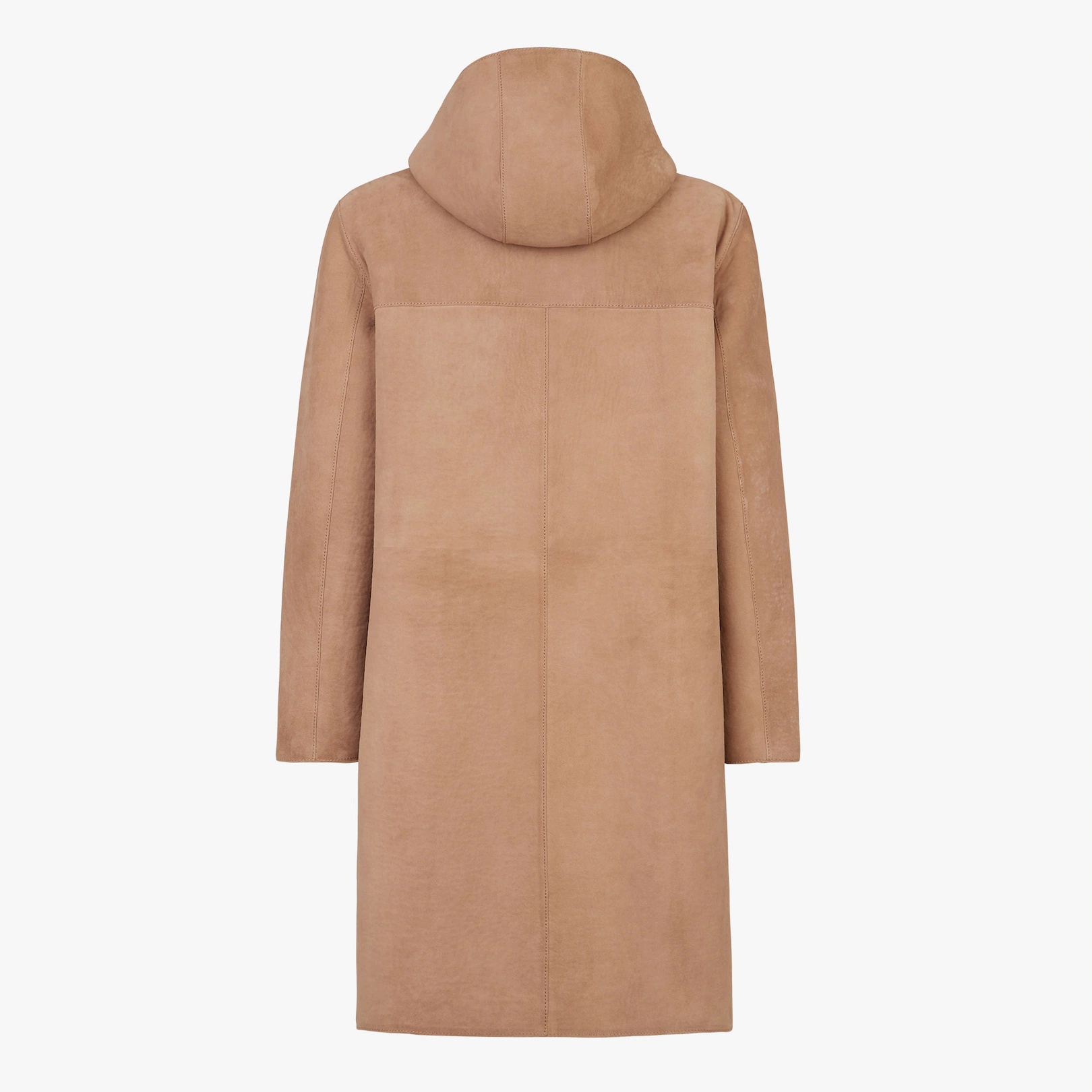 Beige suede coat - 2