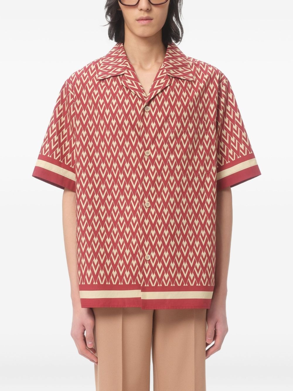 geometric print short-sleeve shirt - 3