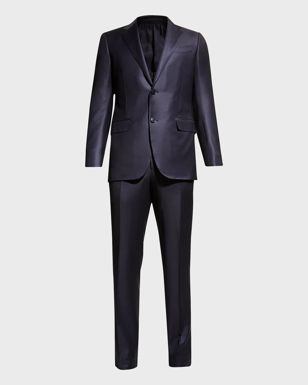 Men's Wool Tic-Weave Suit - 1