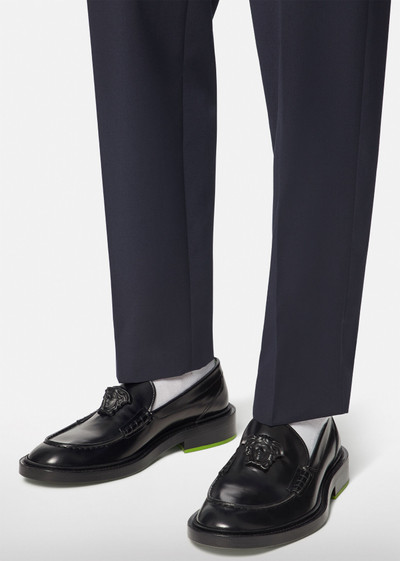 VERSACE La Medusa Leather Loafers outlook