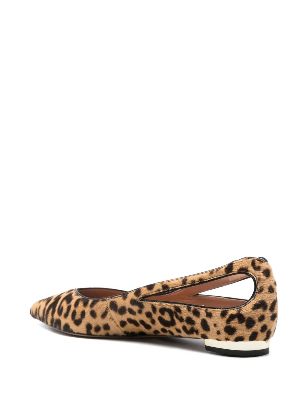 leopard-print ballet flats - 3