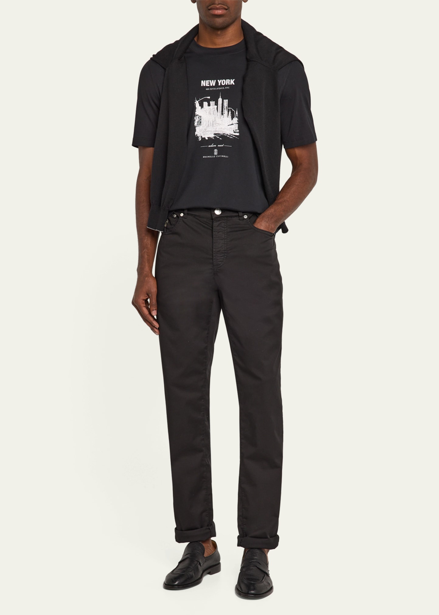 Men's Slim Five-Pocket Pants - 2