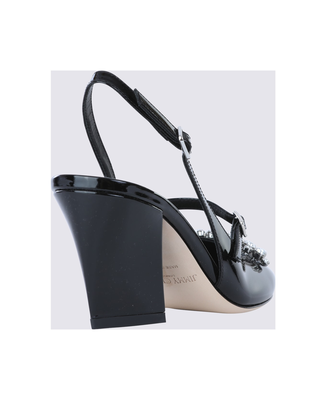 Black Leather Belinda Pumps - 3