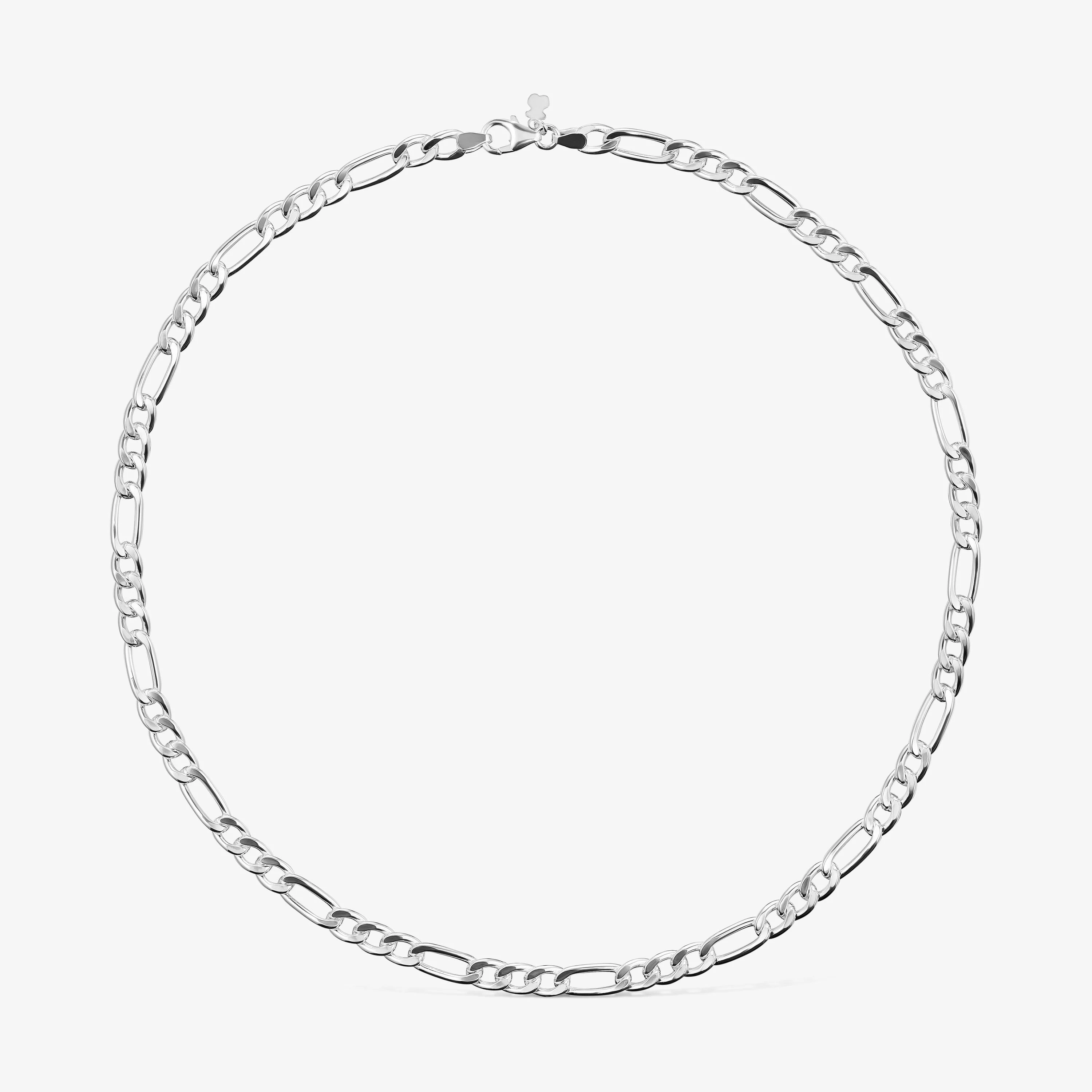 Silver mixed curb-chain Choker TOUS Chain - 1