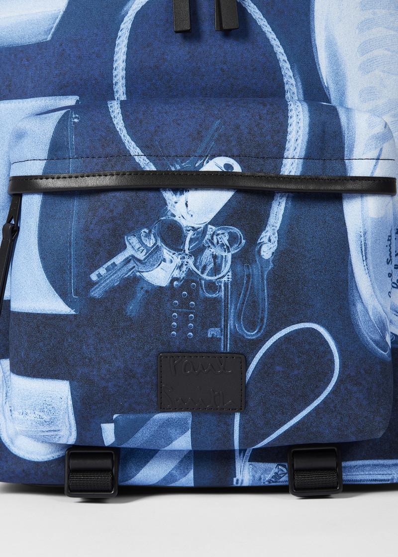 Indigo Blue 'X-Ray Print' Backpack 4