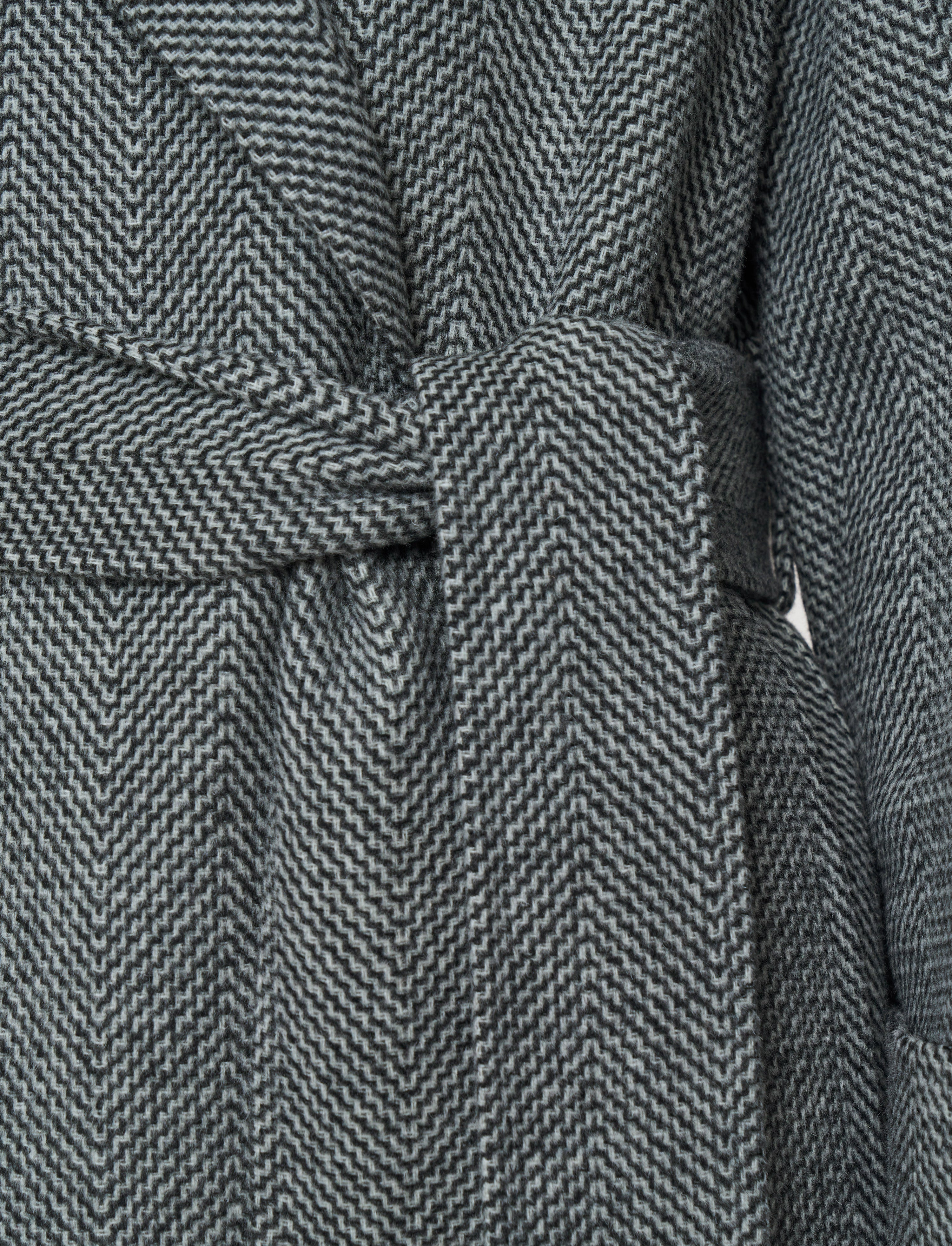Navarre Linear Double Face Wool Coat - 6