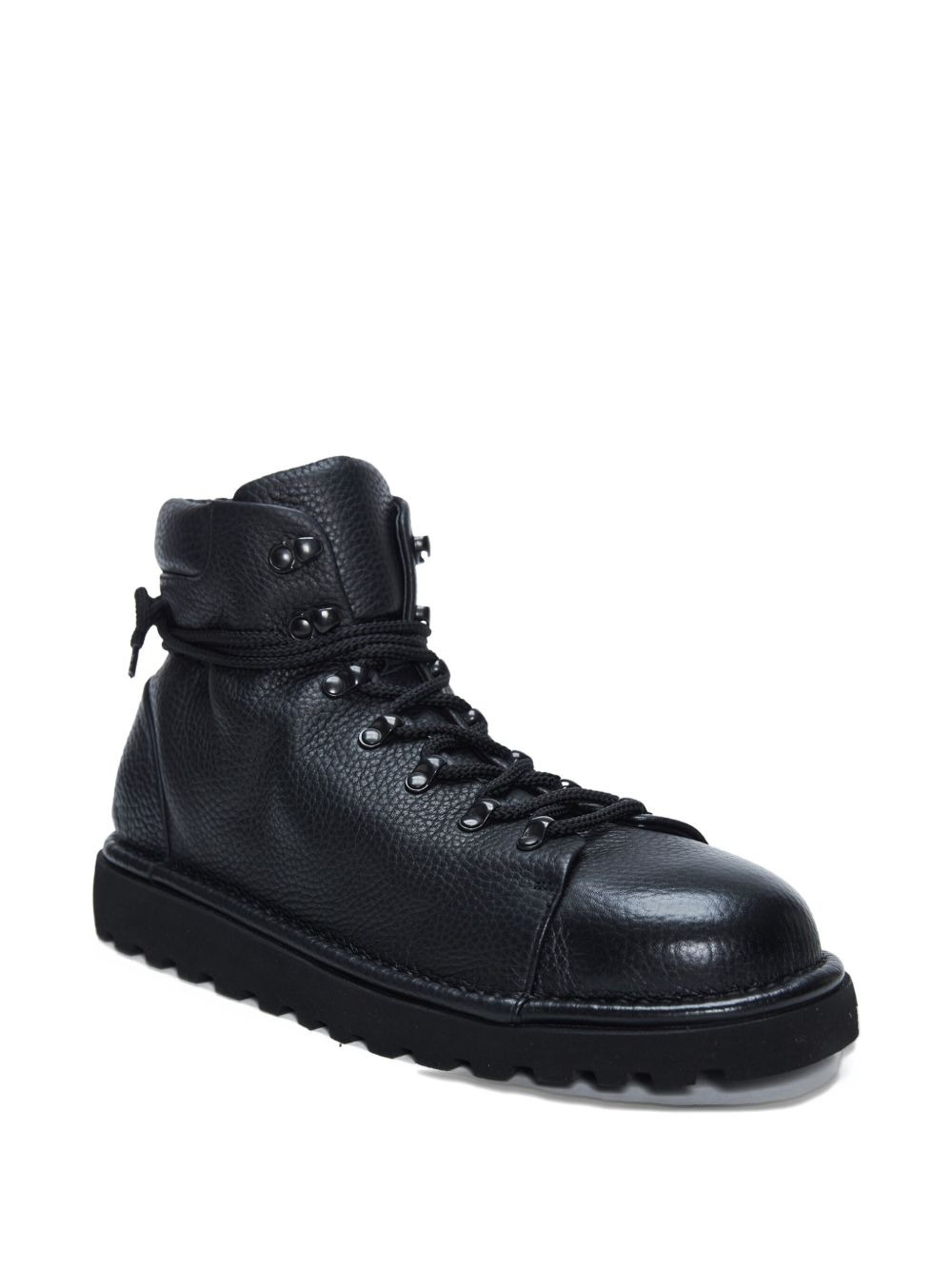 pebble-grain leather boots - 2