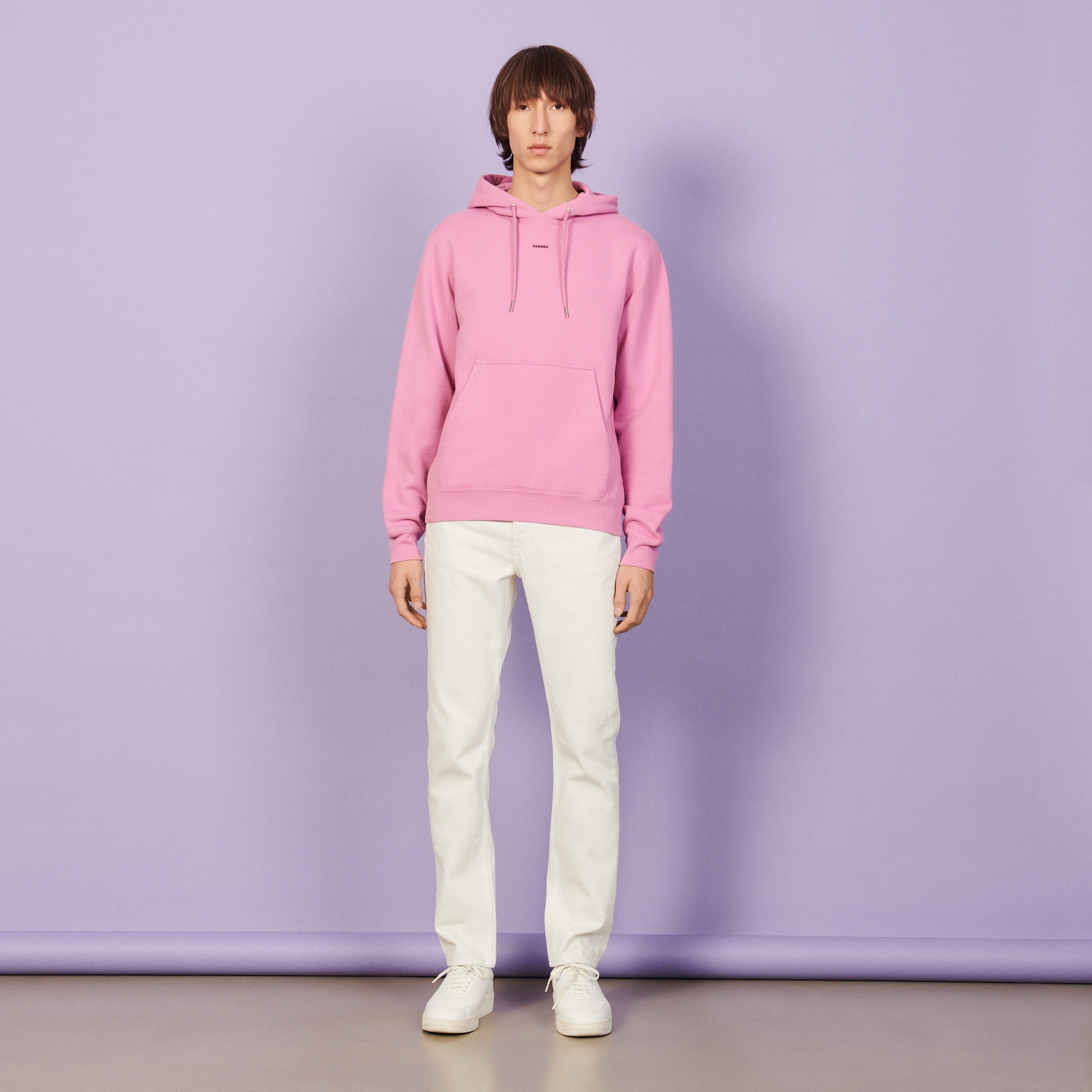 Hoodie sweatshirt with logo embroidery - 6