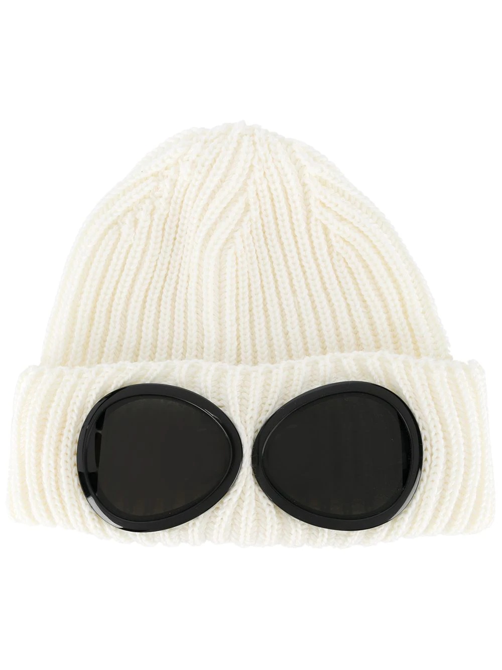 ribbed-knit goggle beanie - 1