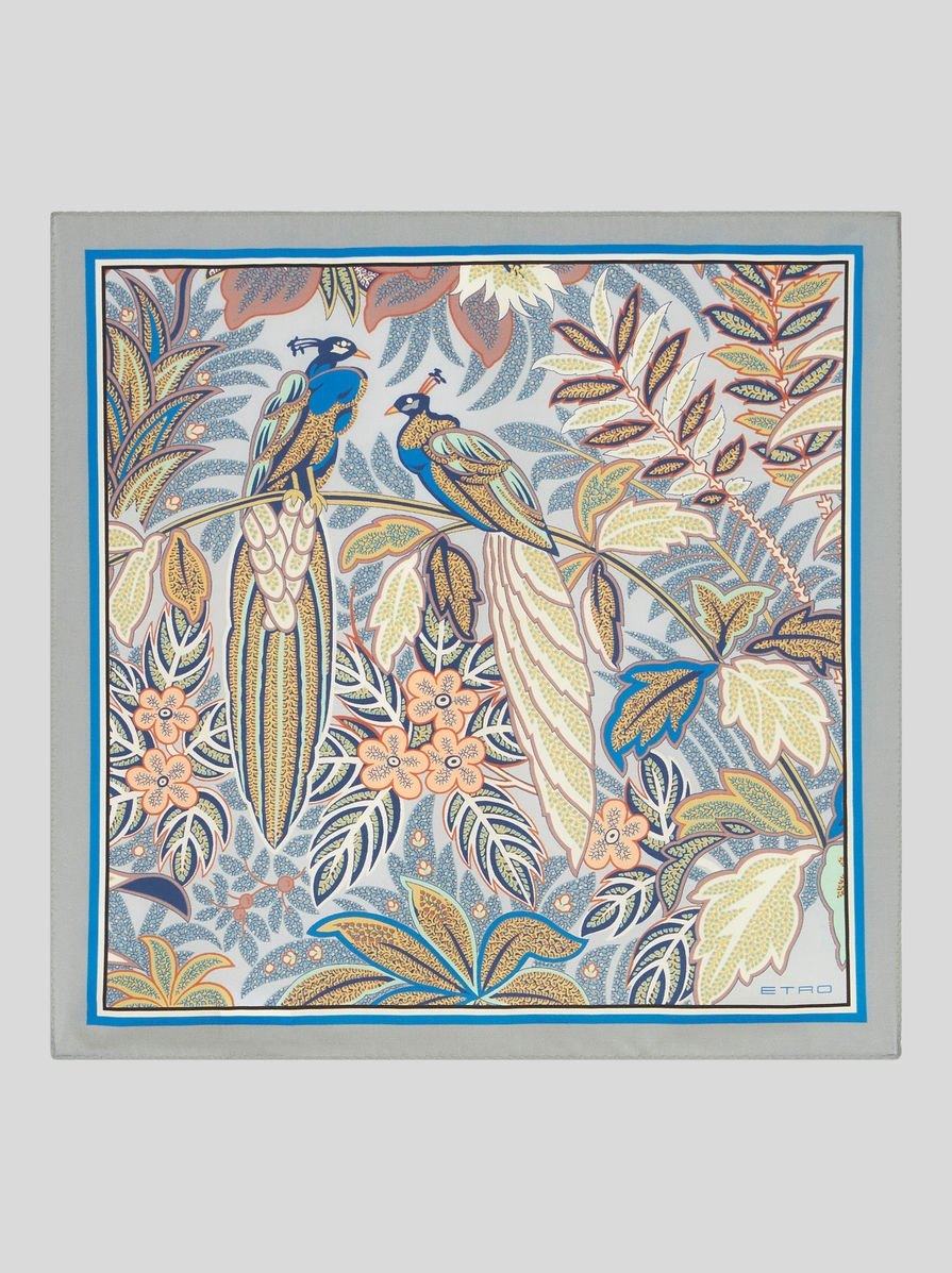 JUNGLE PRINT POCKET SQUARE - 1