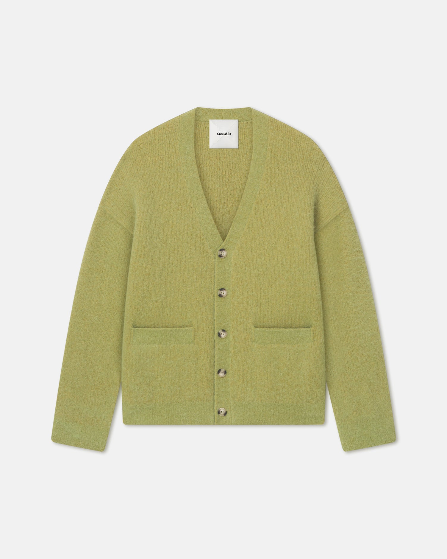 Brushed Alpaca Cardigan - 1